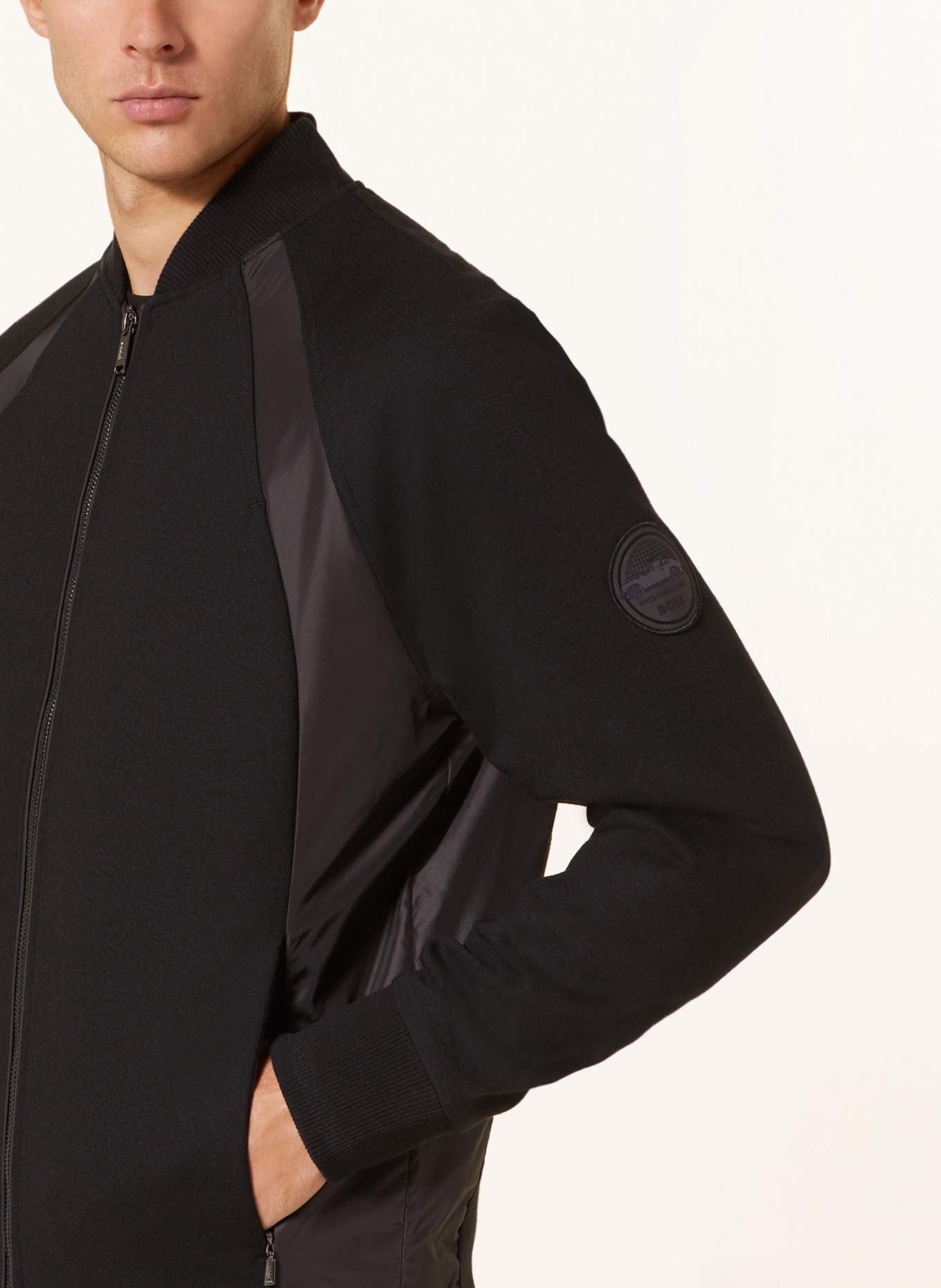 BOSS Jacket SKI in mixed materials, Color: BLACK (Image 4)