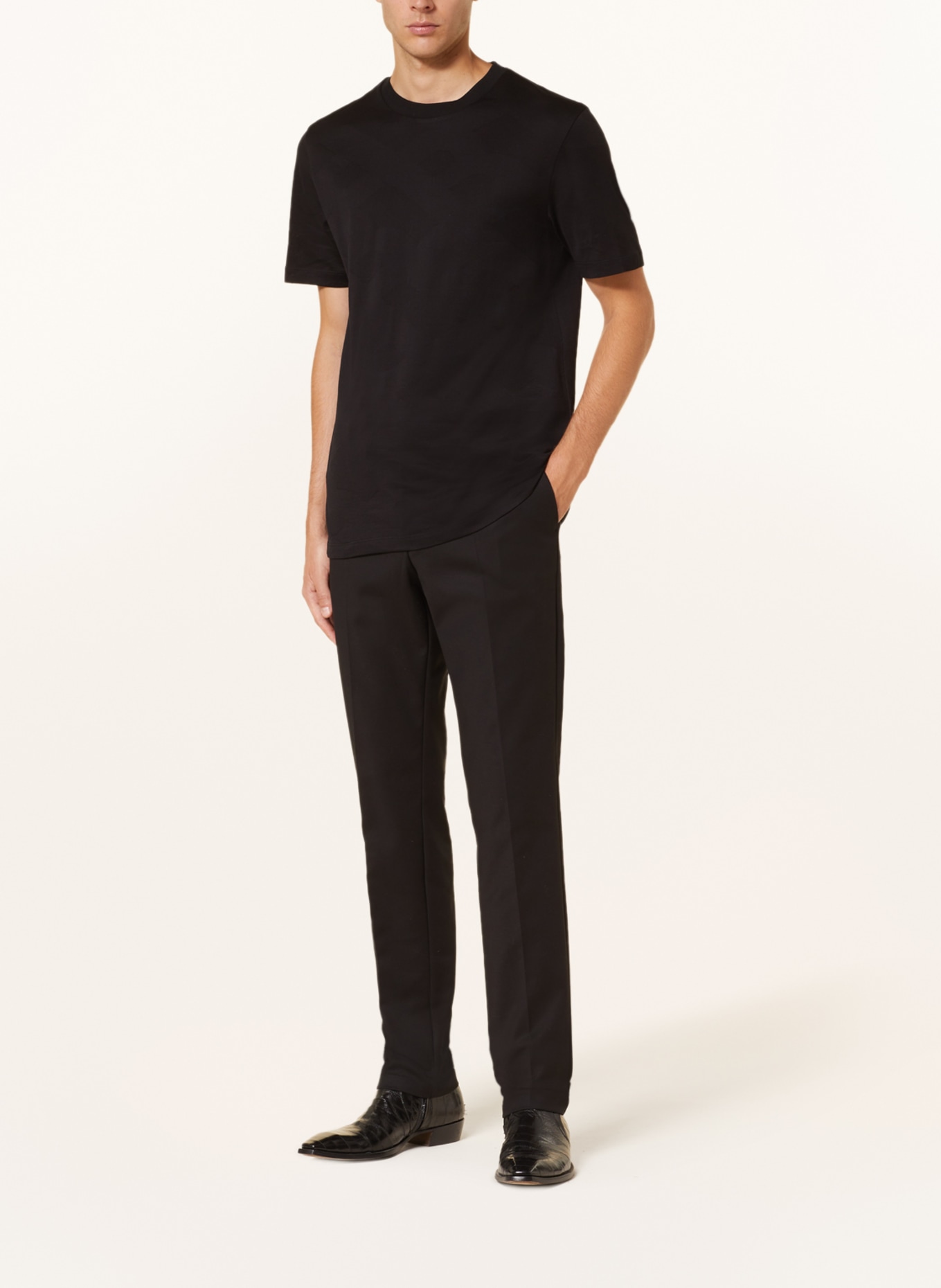 BOSS T-shirt TIBURT, Color: BLACK (Image 2)