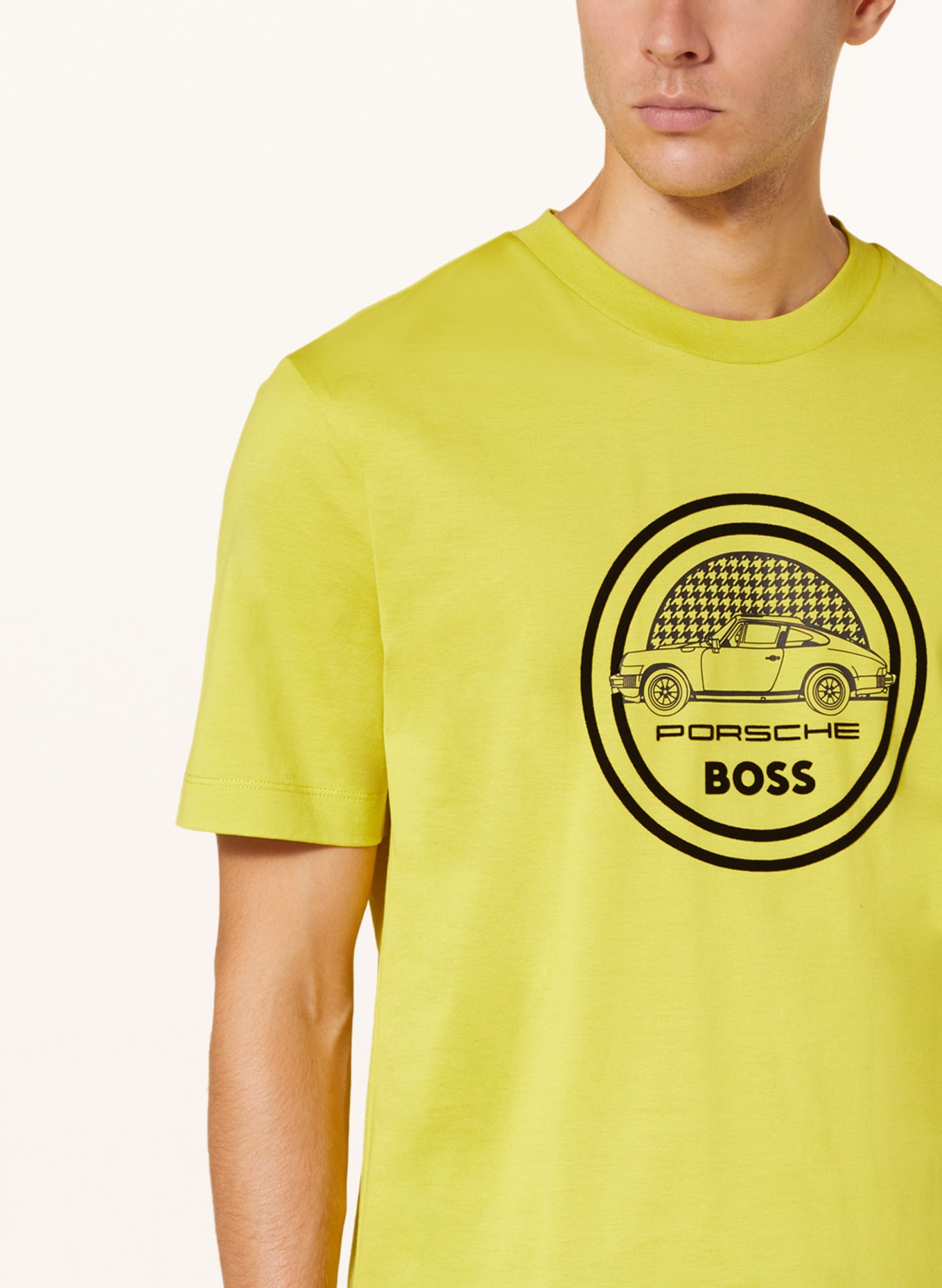 BOSS T-Shirt TIBURT, Farbe: NEONGRÜN (Bild 4)