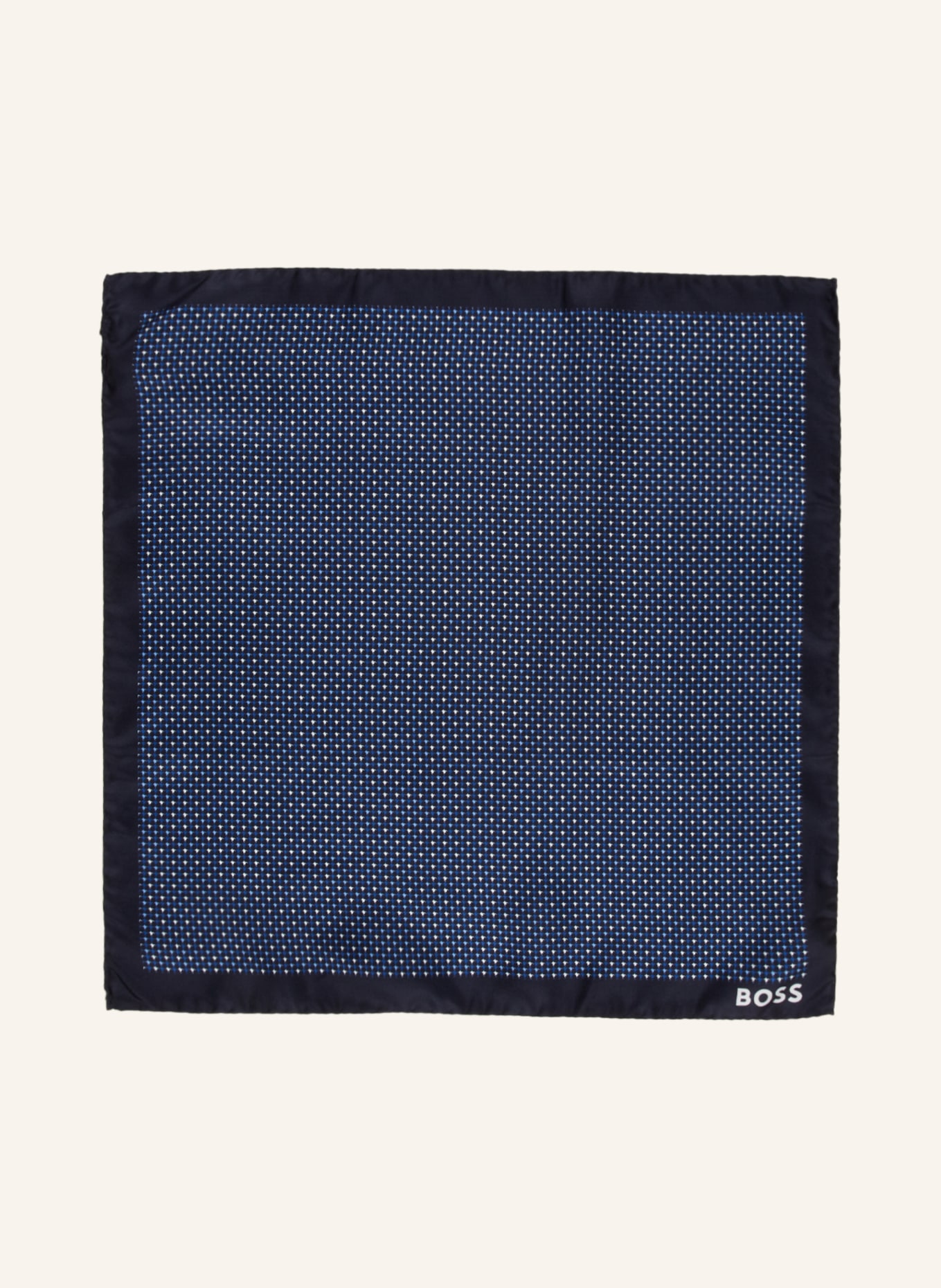 BOSS Pocket square, Color: DARK BLUE/ BLUE (Image 2)