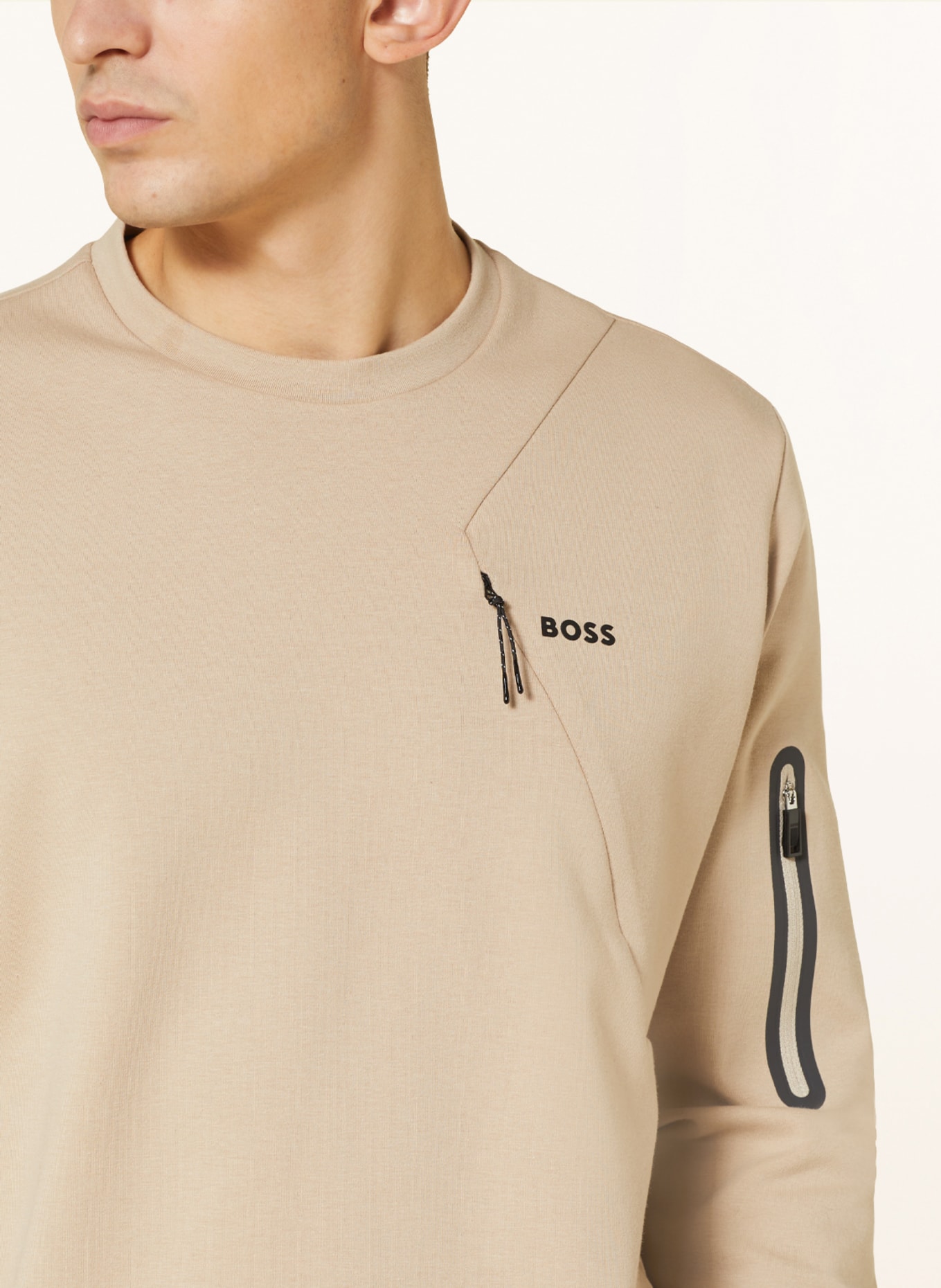 BOSS Sweatshirt SALBIQ, Farbe: BEIGE (Bild 4)