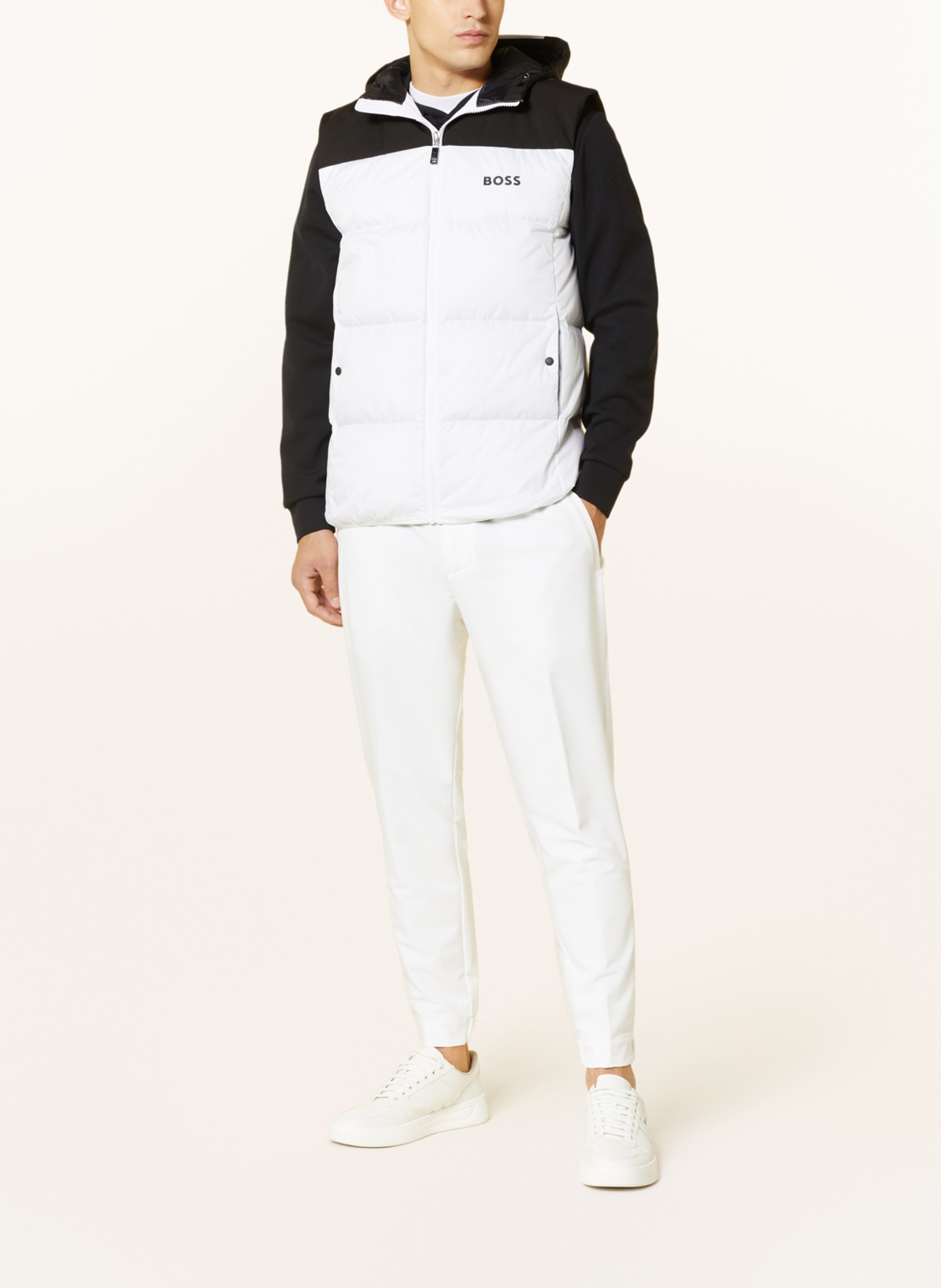 BOSS Chinos T_Flex tapered fit, Color: WHITE (Image 2)