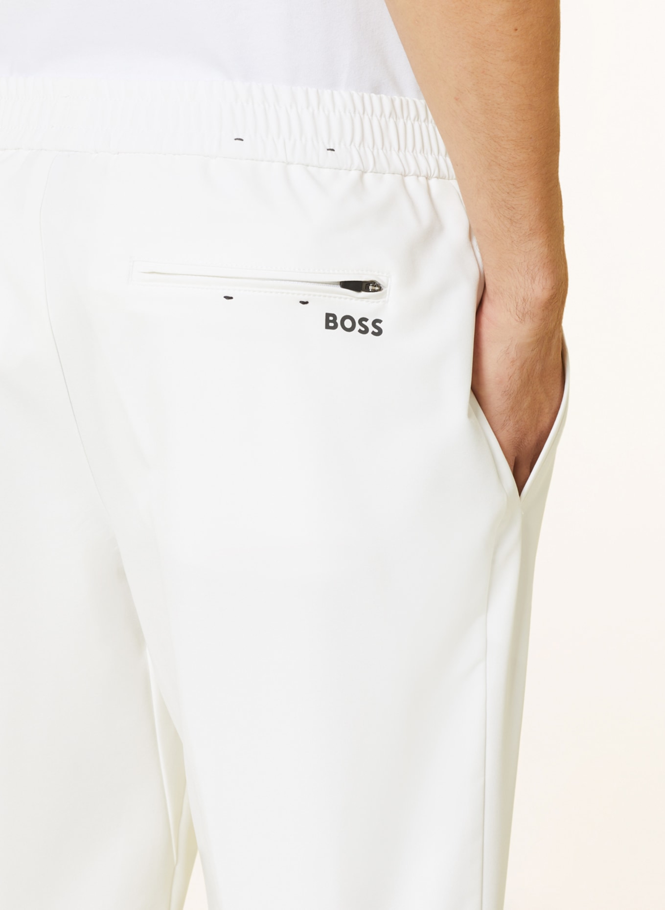 BOSS Chinos T_Flex tapered fit, Color: WHITE (Image 6)