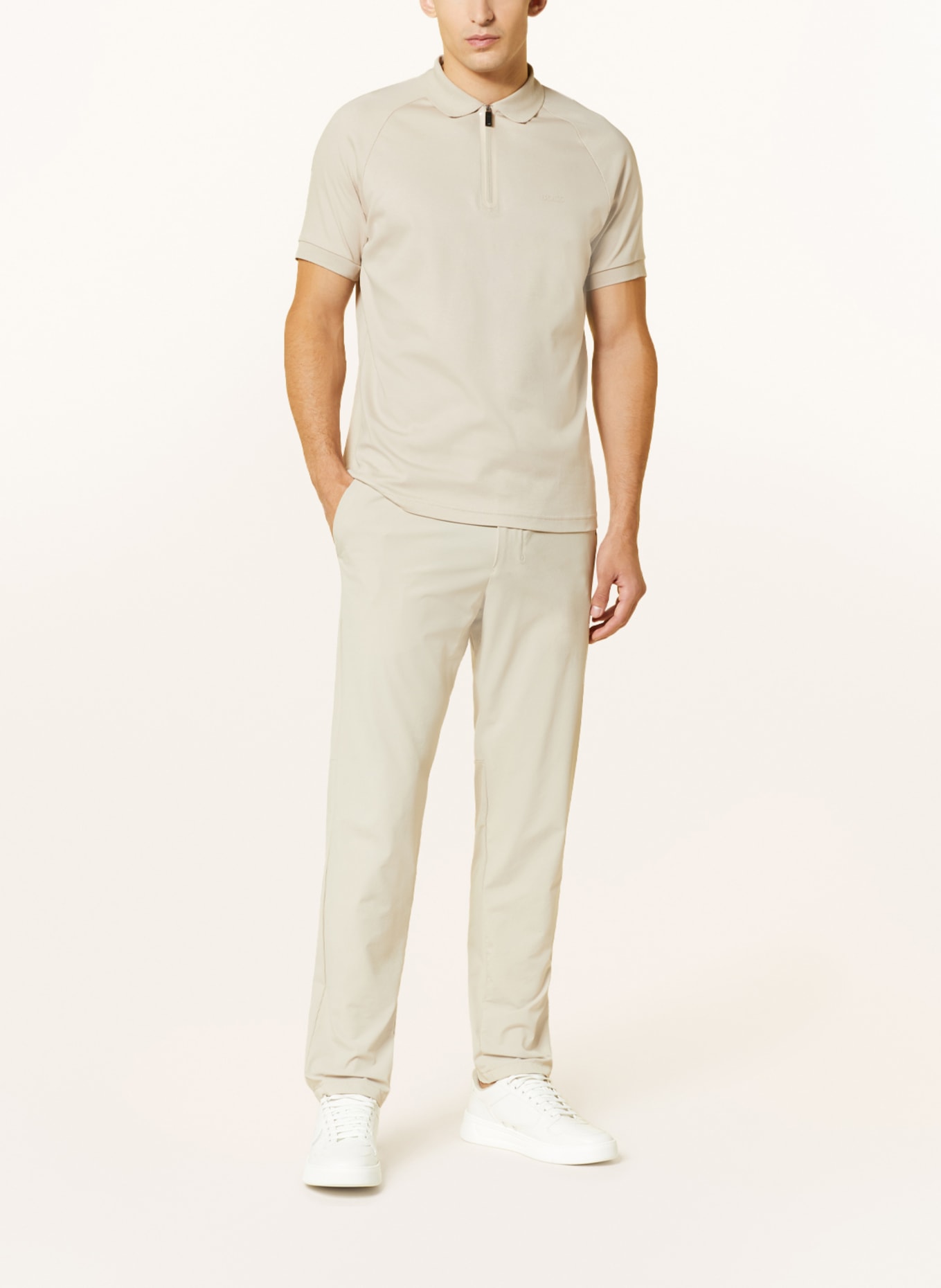 BOSS Jersey polo shirt PHILIX regular fit, Color: BEIGE (Image 2)