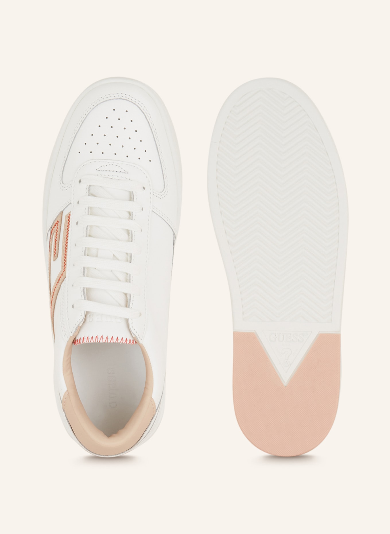 GUESS Sneakers SILINA, Color: WHITE/ ROSE (Image 5)