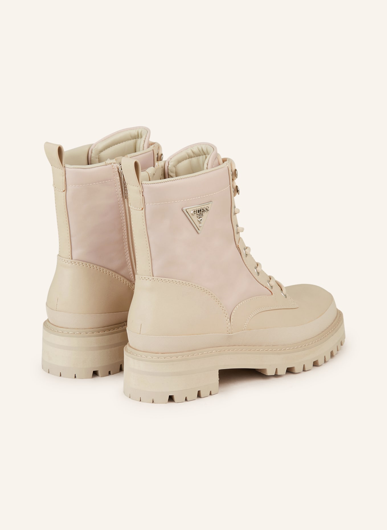 GUESS Lace-up boots BADA, Color: CREAM (Image 2)