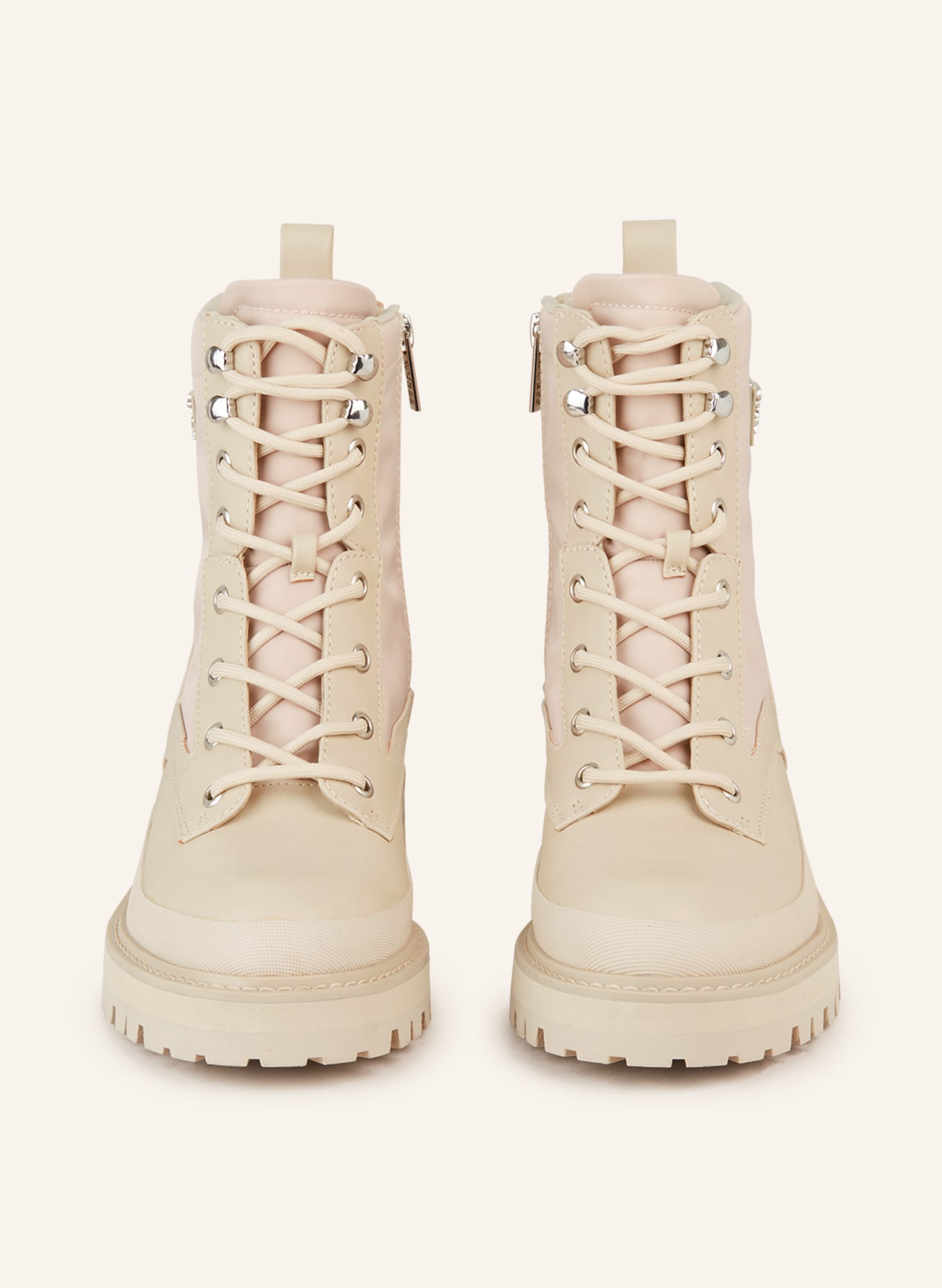 GUESS Lace-up boots BADA, Color: CREAM (Image 3)