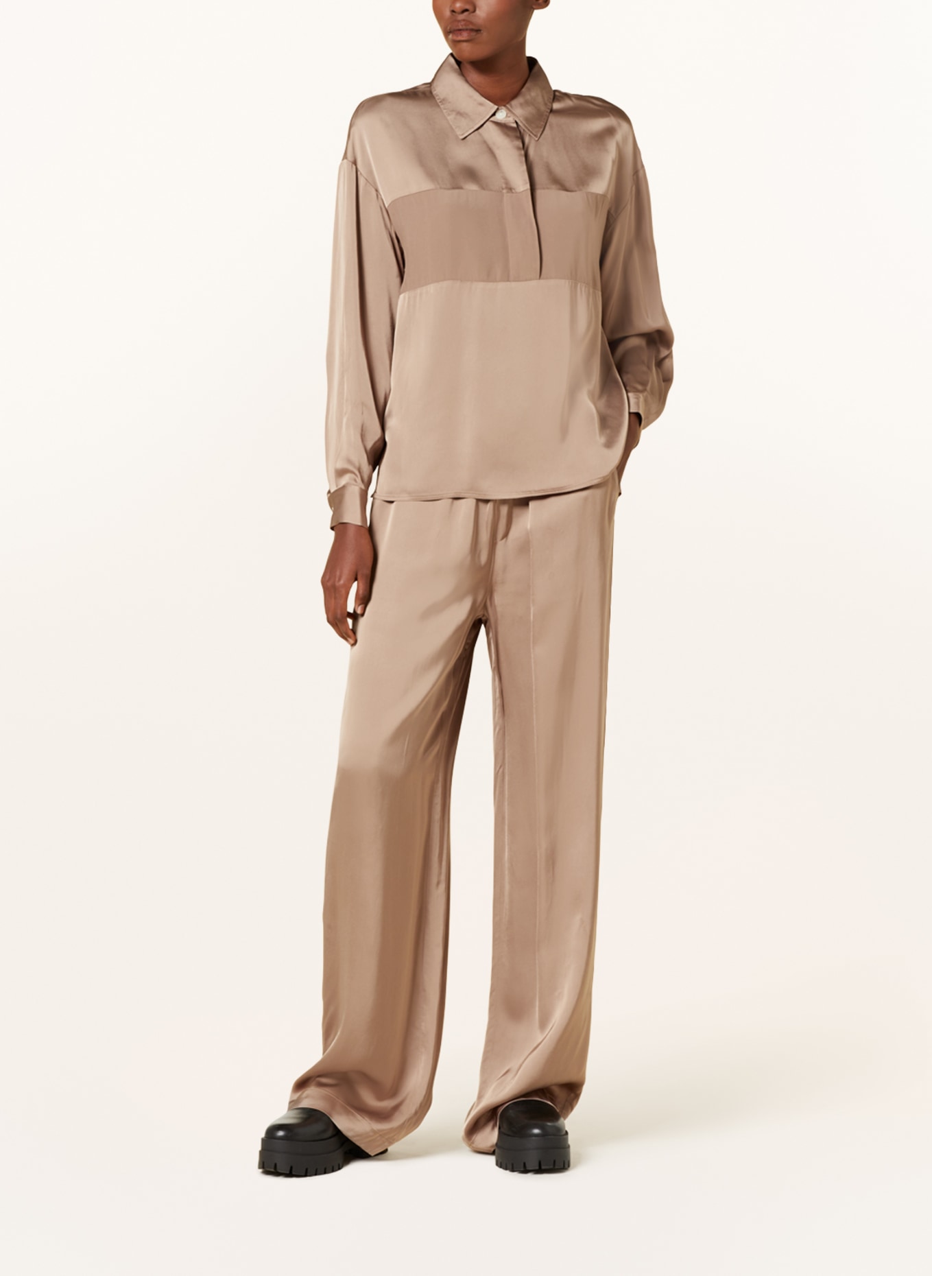 CLOSED Wide leg trousers WINONA, Color: LIGHT BROWN (Image 2)