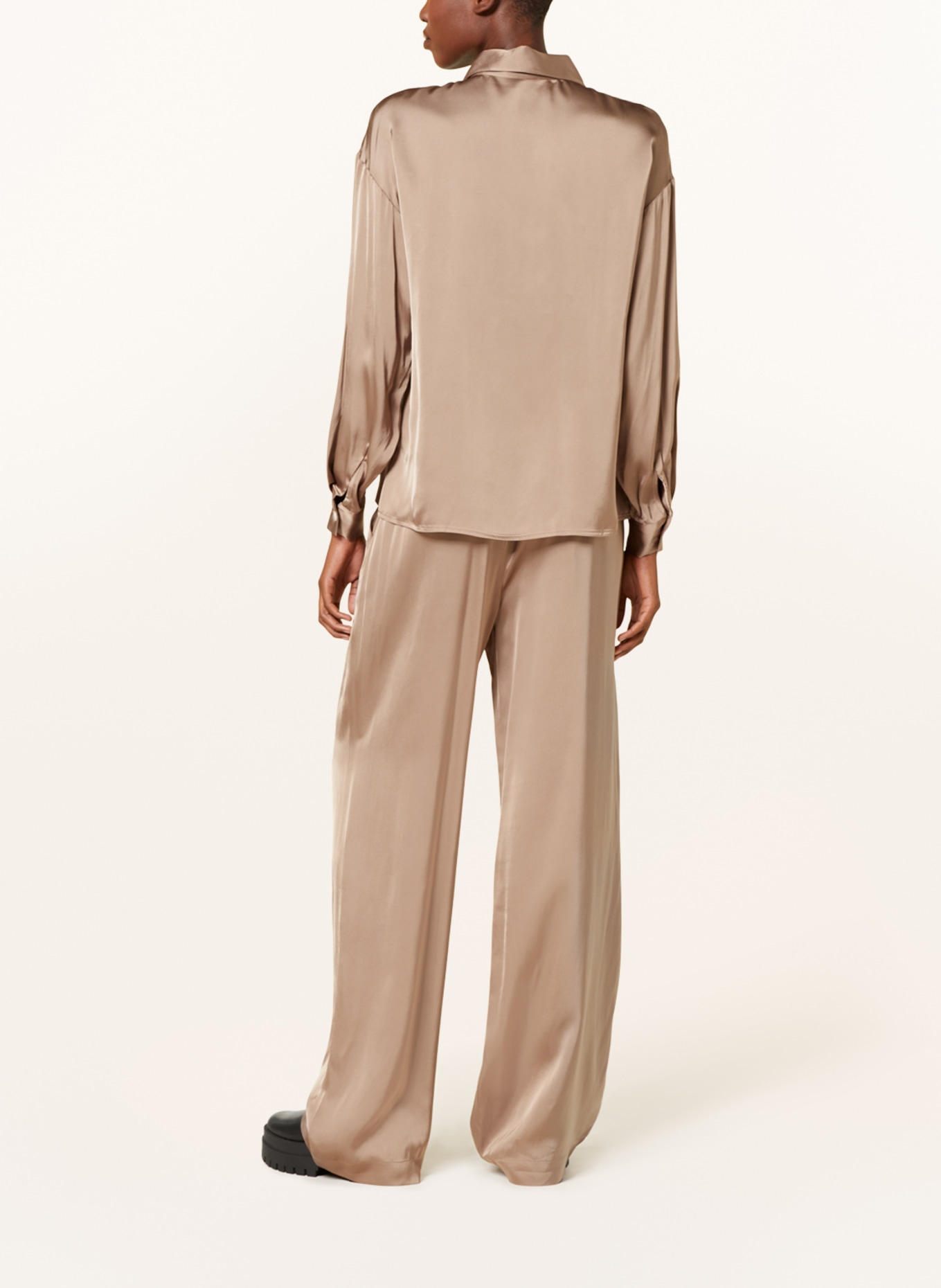 CLOSED Wide leg trousers WINONA, Color: LIGHT BROWN (Image 3)