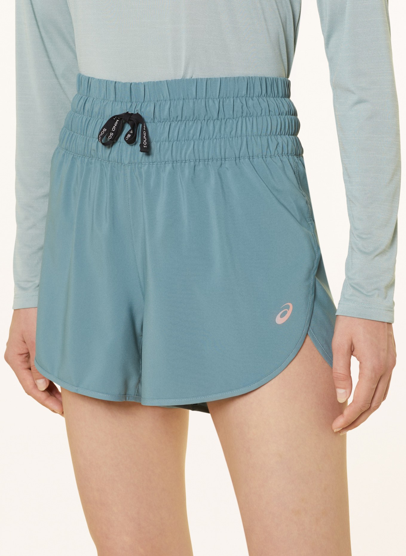 ASICS Running shorts NAGINO, Color: BLUE GRAY (Image 5)