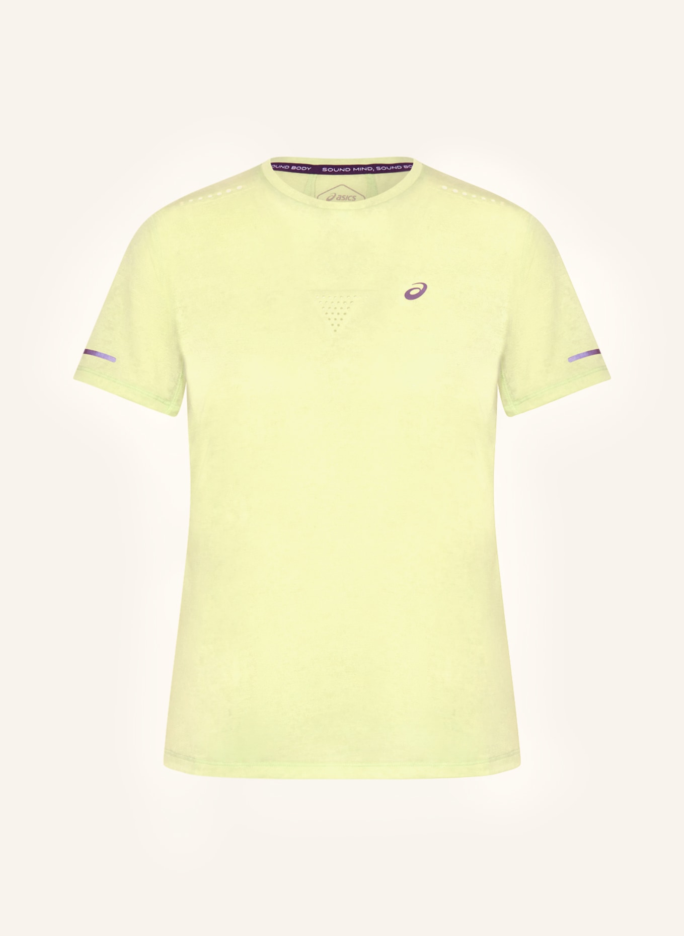ASICS Running shirt METARUN, Color: NEON YELLOW (Image 1)