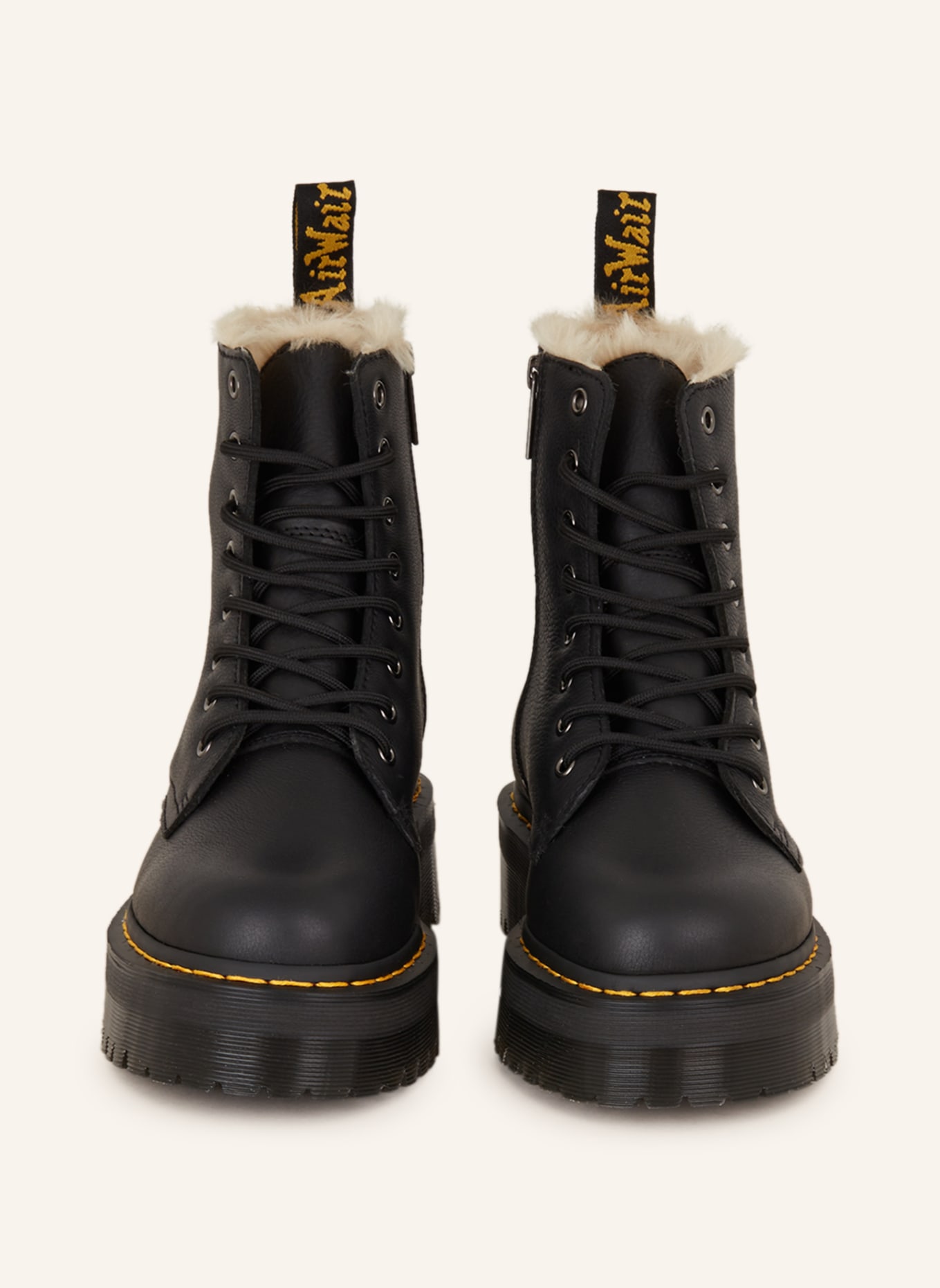 Dr. Martens Lace-up boots JADON with faux fur, Color: BLACK (Image 3)