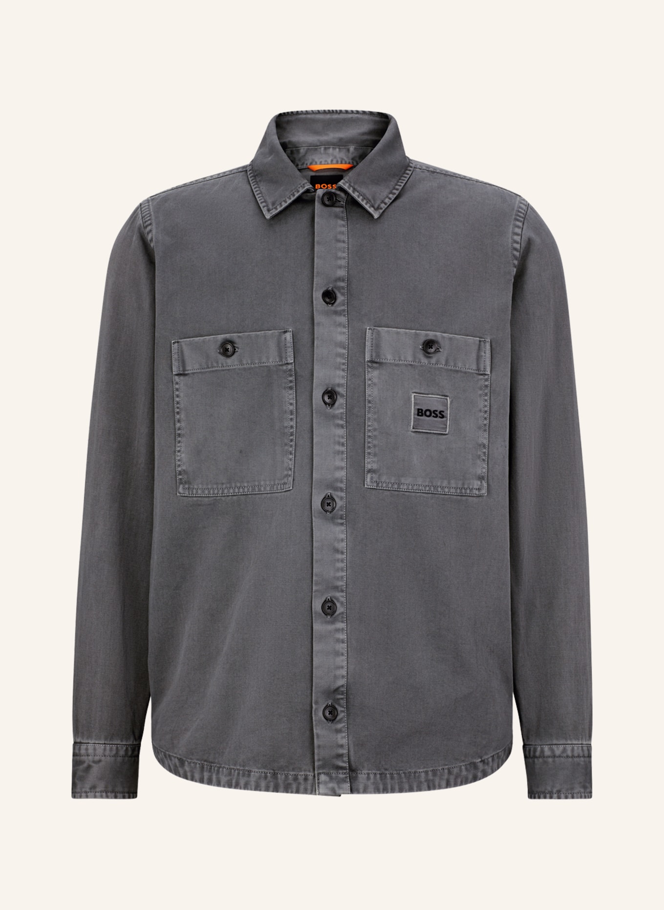 BOSS Denim overshirt LOCKY, Color: GRAY (Image 1)