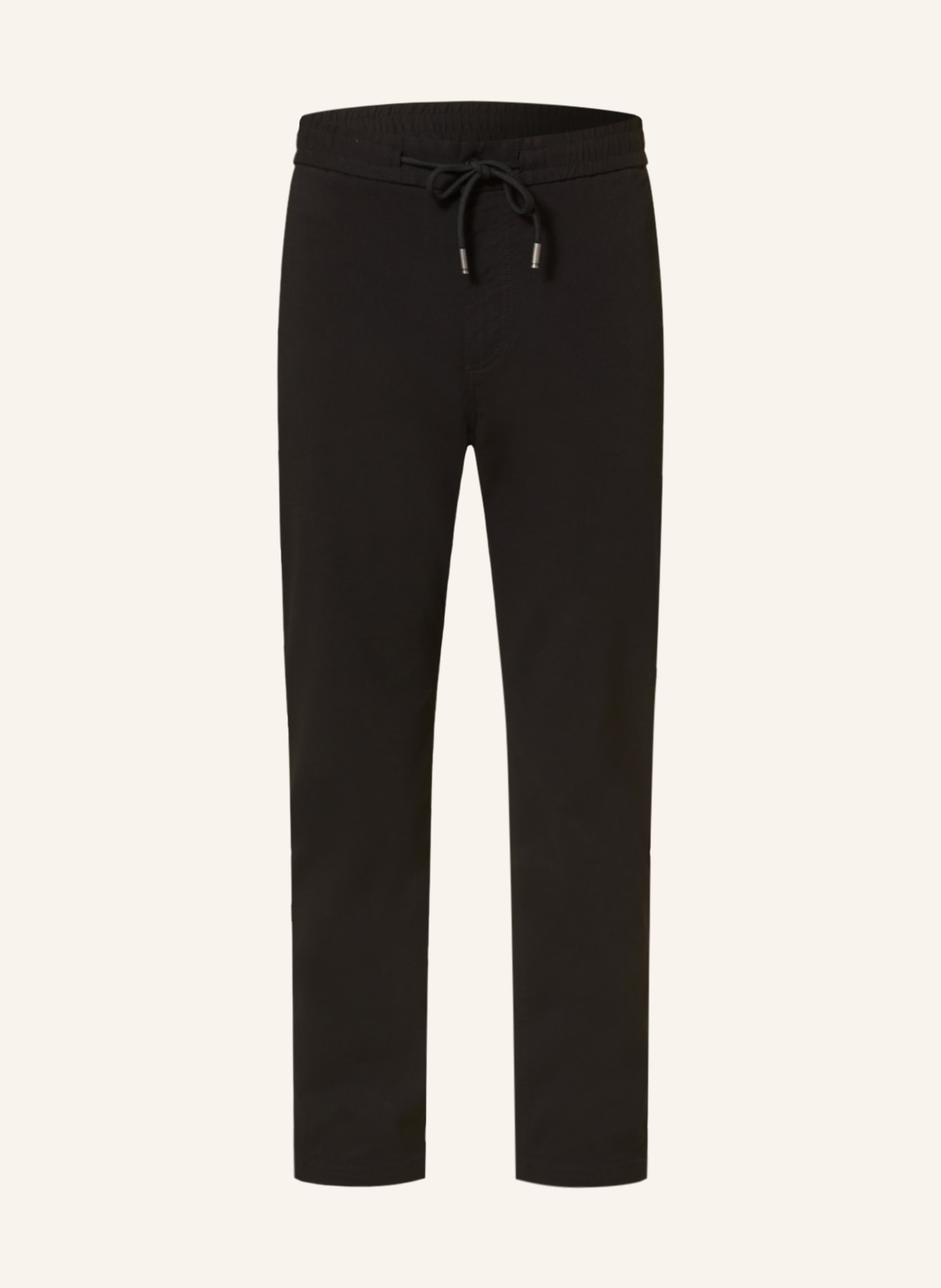 BOSS Chinos DS in jogger style tapered fit, Color: BLACK (Image 1)
