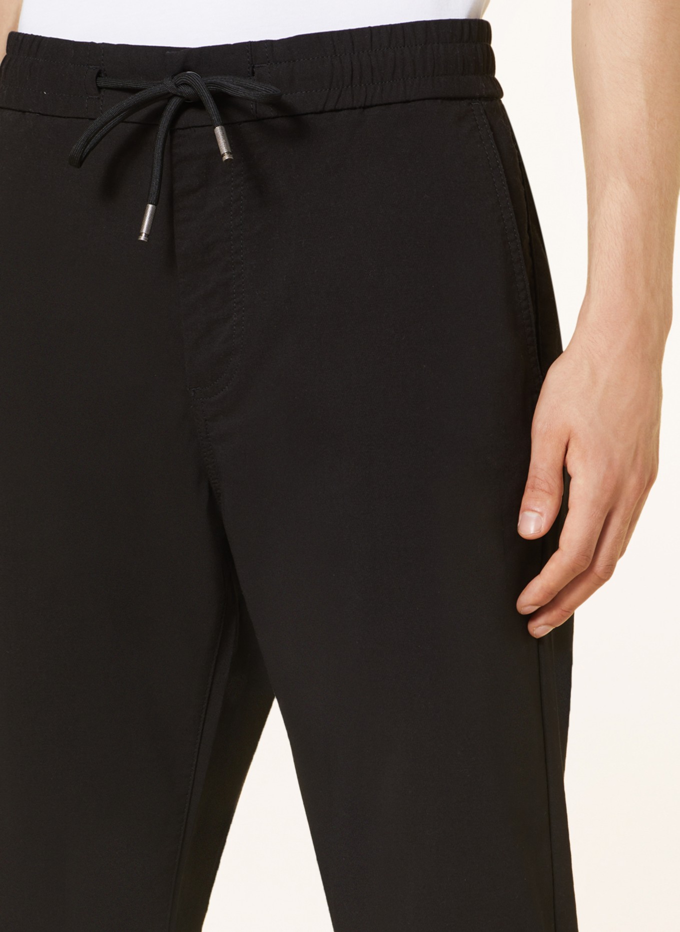 BOSS Chinos DS in jogger style tapered fit, Color: BLACK (Image 5)