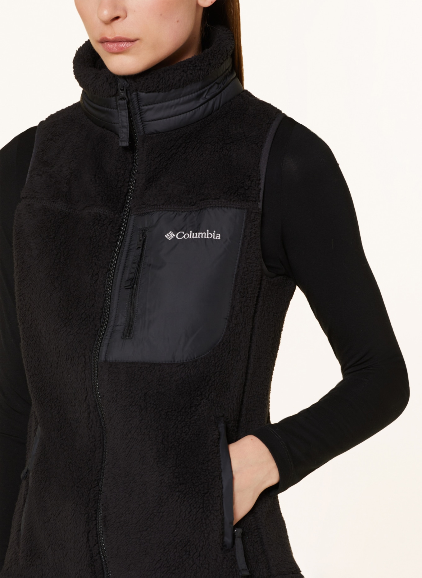 Columbia Fleece vest, Color: BLACK (Image 4)