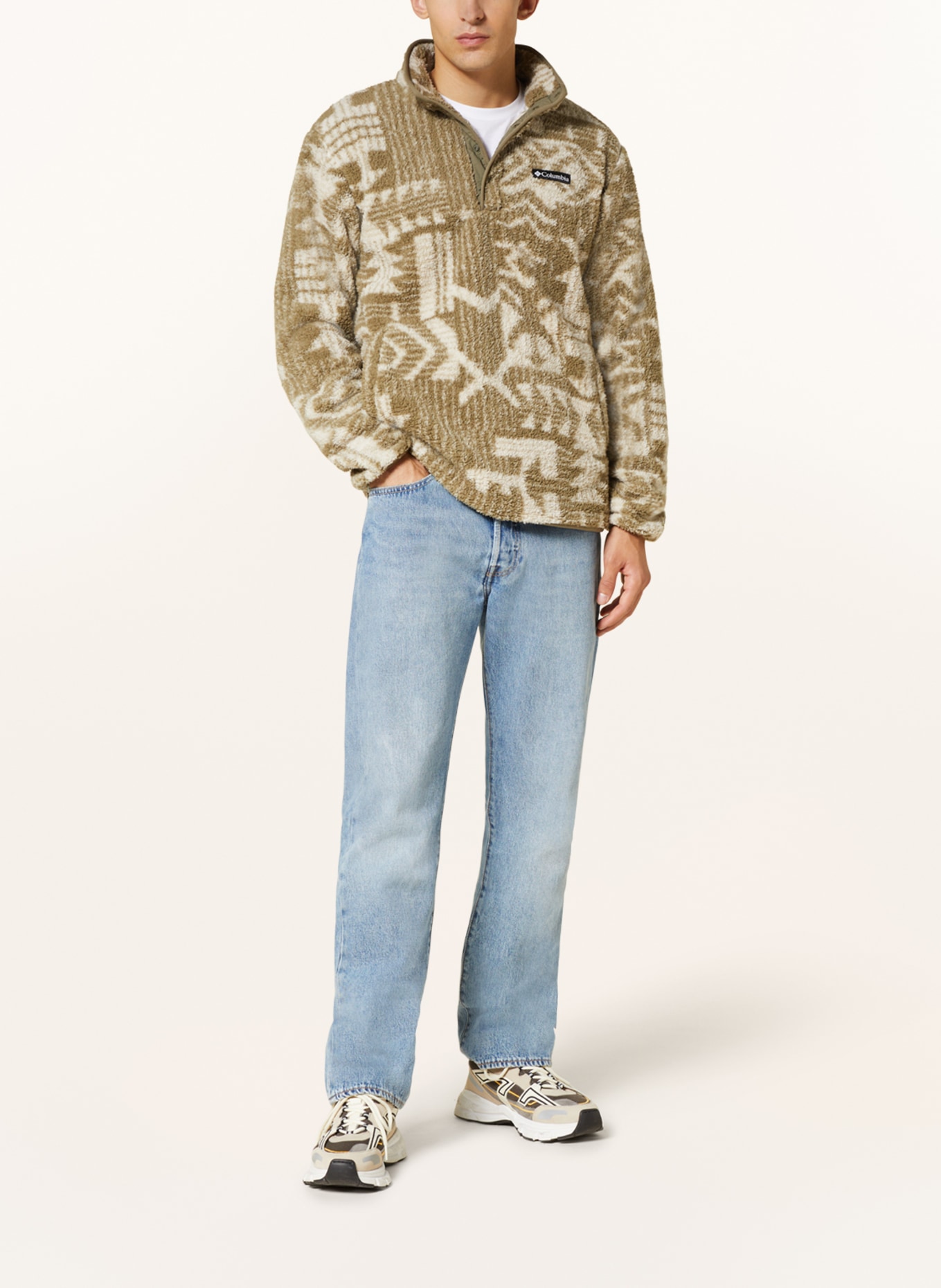 Columbia Fleece sweater RUGGED RIDGE™, Color: CREAM/ GREEN (Image 2)