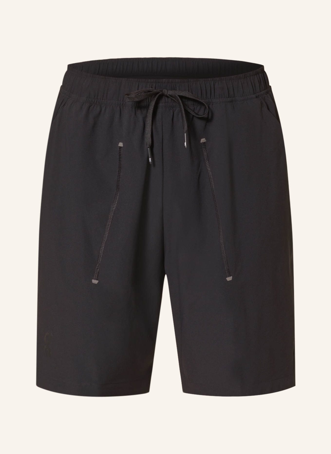On 2-in-1 training shorts FOCUS, Color: BLACK (Image 1)