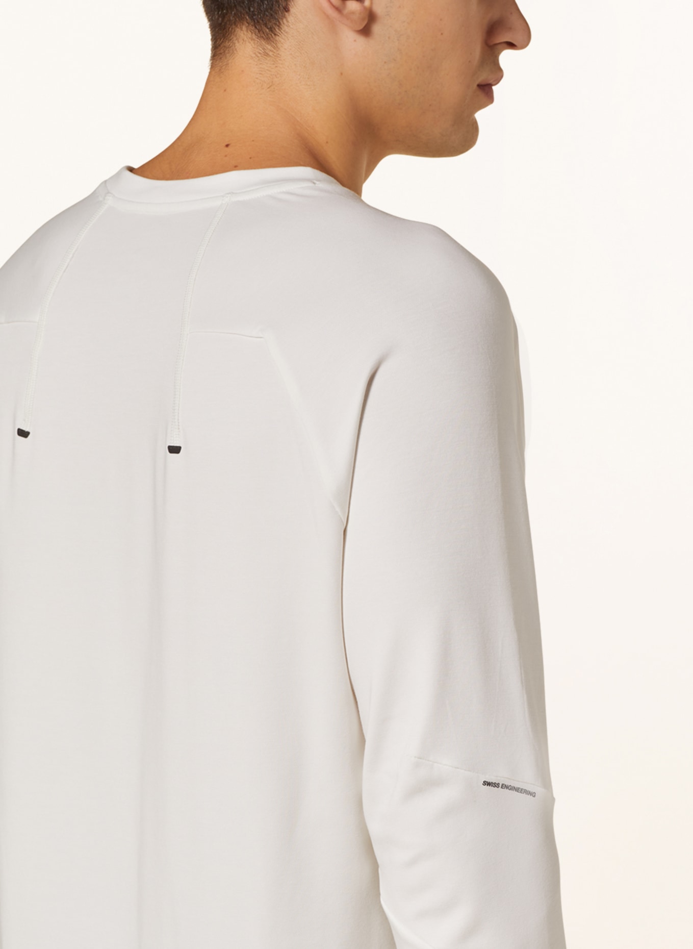 On Long sleeve shirt FOCUS, Color: WHITE (Image 4)