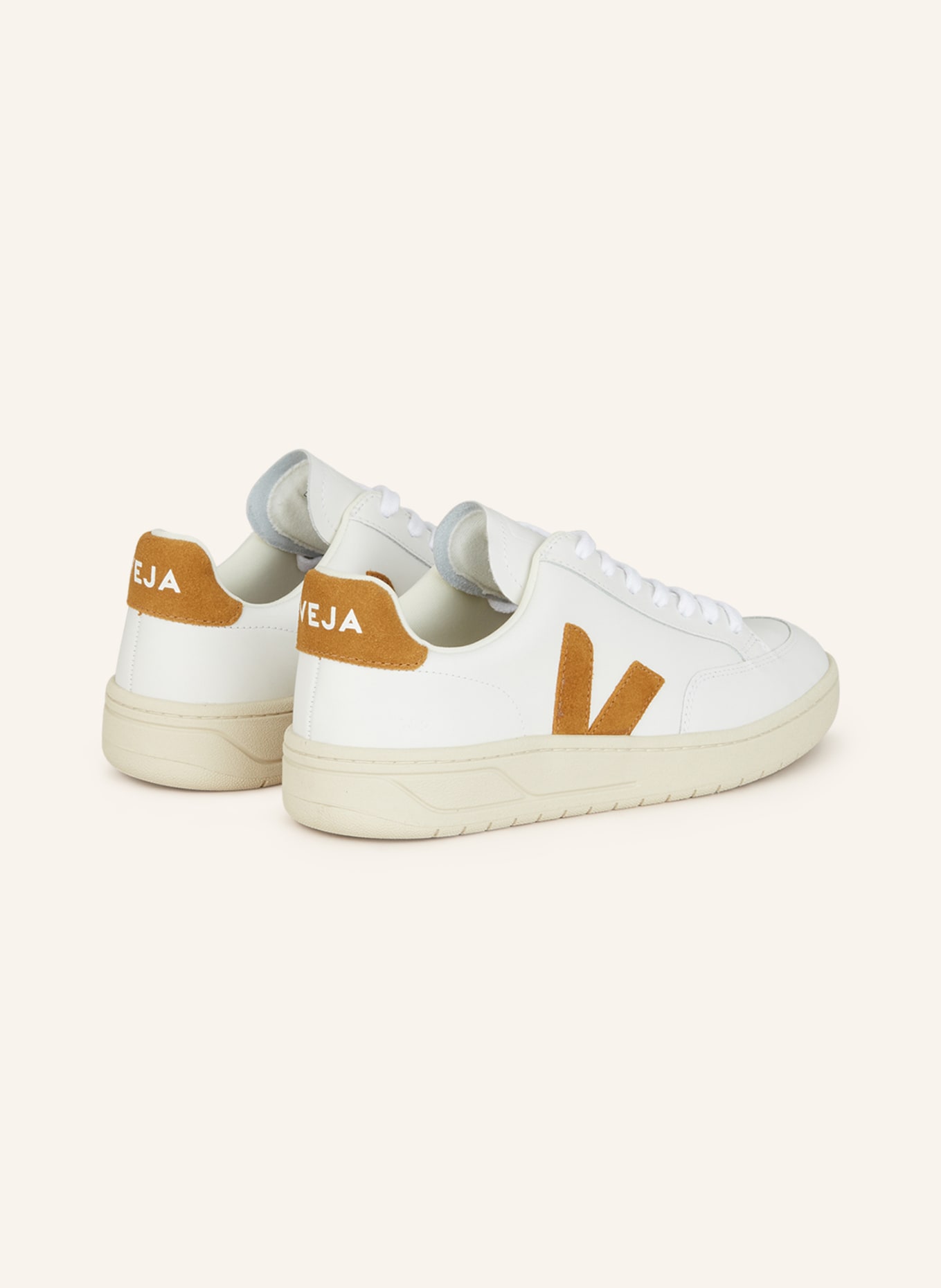 VEJA Sneakers V-12, Color: WHITE/ COGNAC (Image 2)