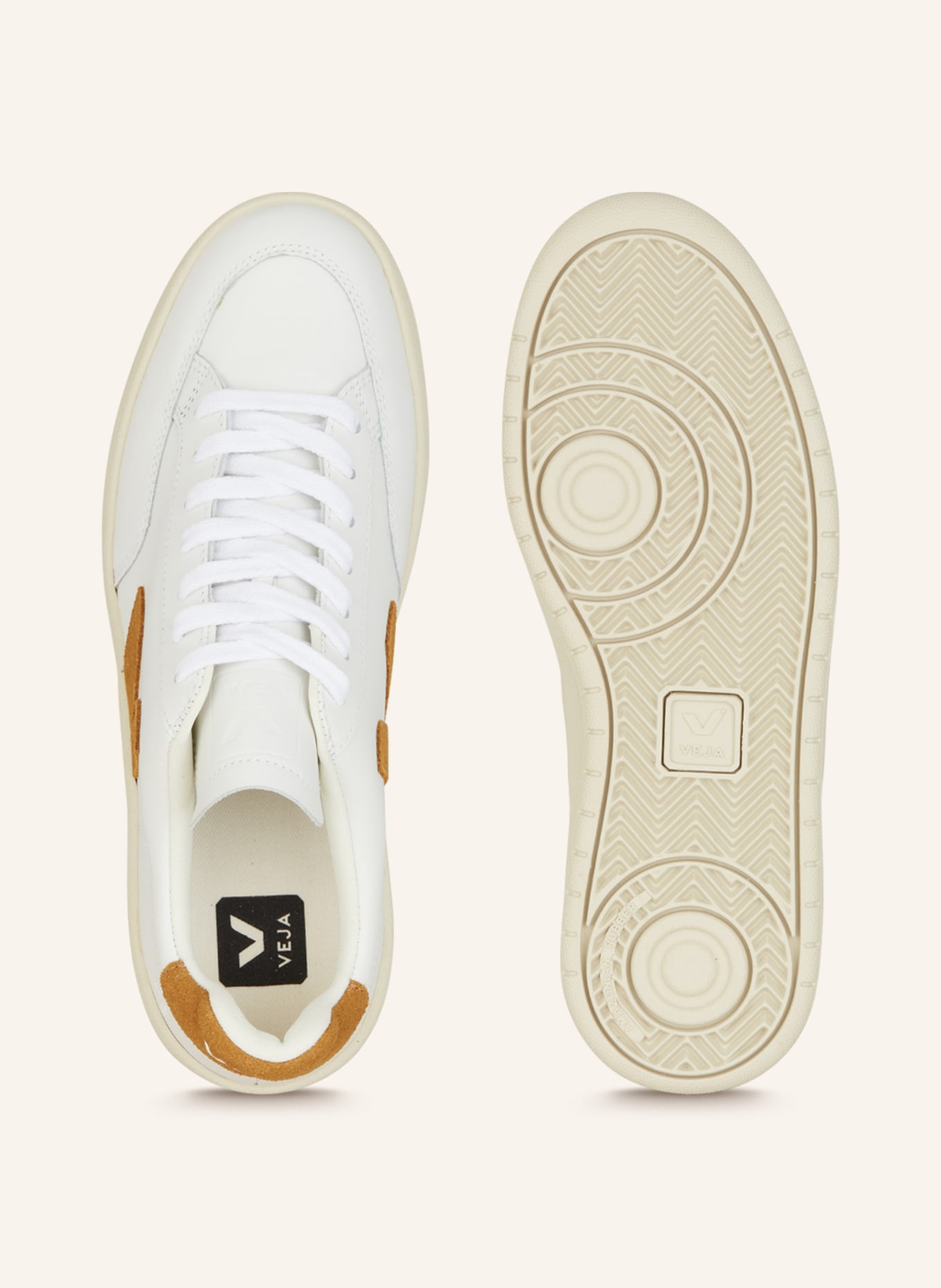 VEJA Sneakers V-12, Color: WHITE/ COGNAC (Image 5)