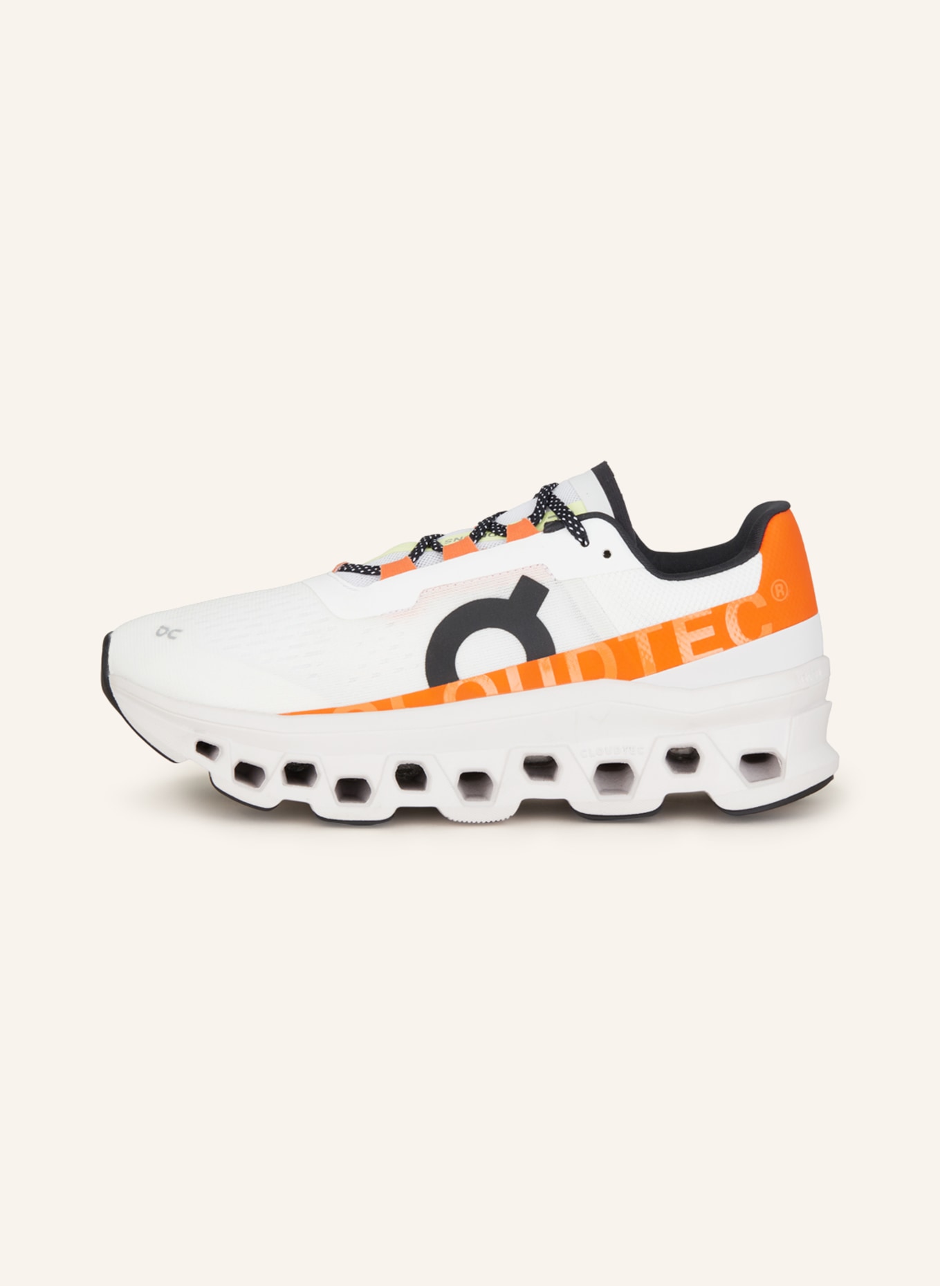 On Running shoes CLOUDMONSTER, Color: WHITE/ ORANGE/ DARK GRAY (Image 4)