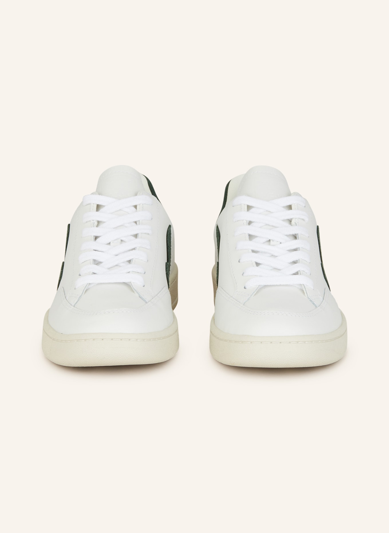 VEJA Sneakers V-12, Color: WHITE/ GREEN (Image 3)