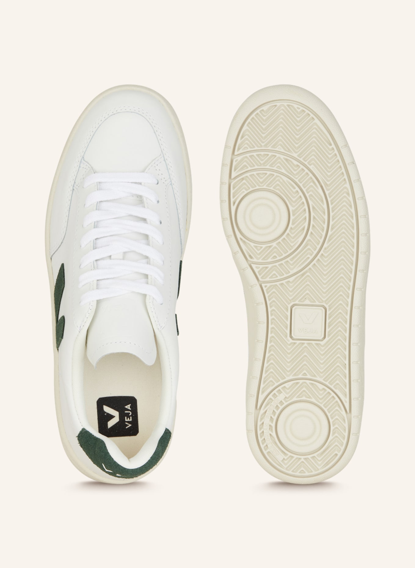 VEJA Sneakers V-12, Color: WHITE/ GREEN (Image 5)