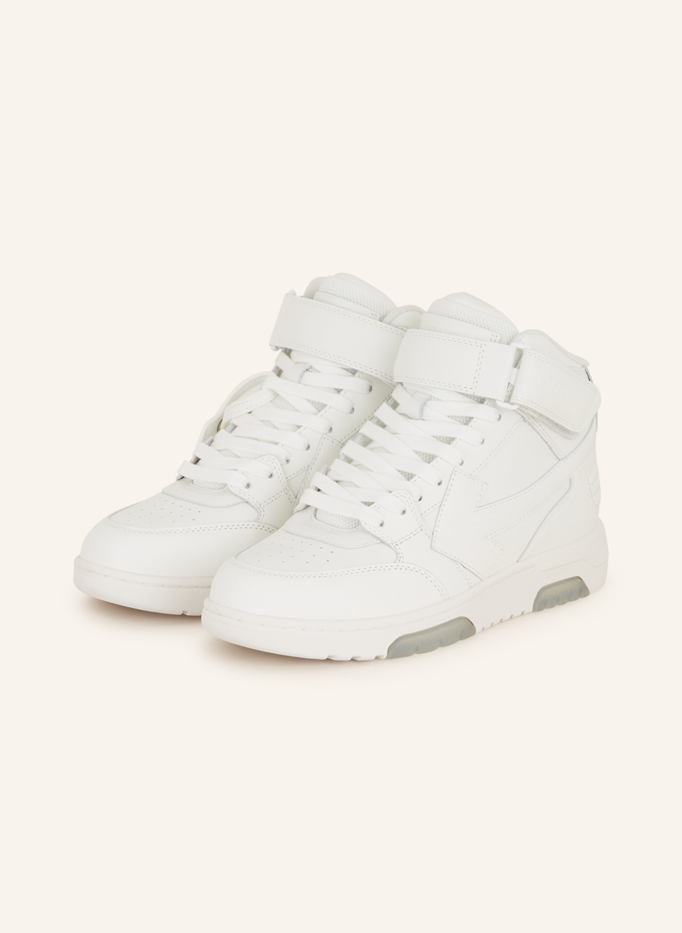 Off-White High-top sneakers OUT OF OFFICE, Color: WHITE (Image 1)