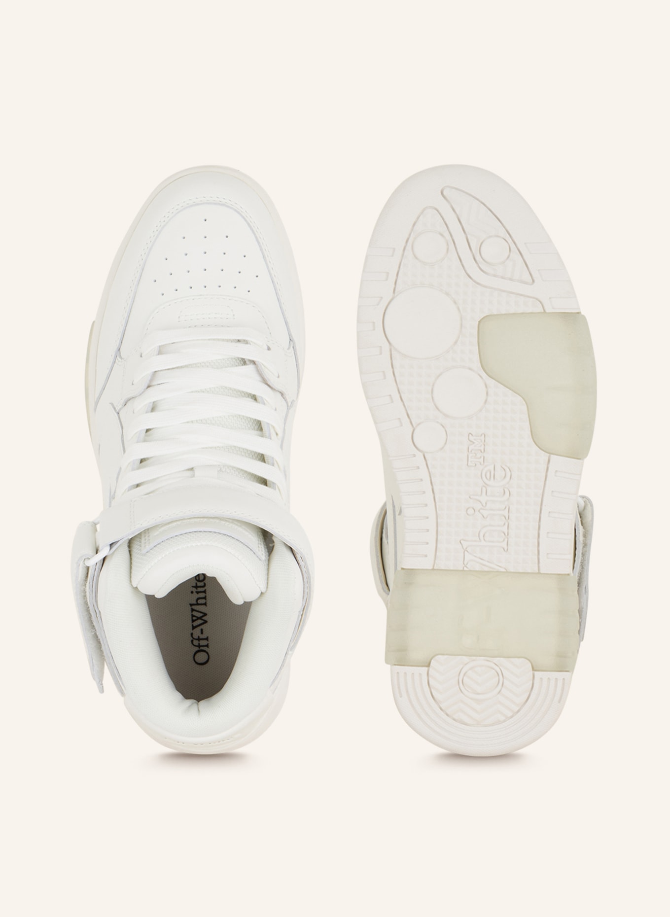 Off-White High-top sneakers OUT OF OFFICE, Color: WHITE (Image 5)