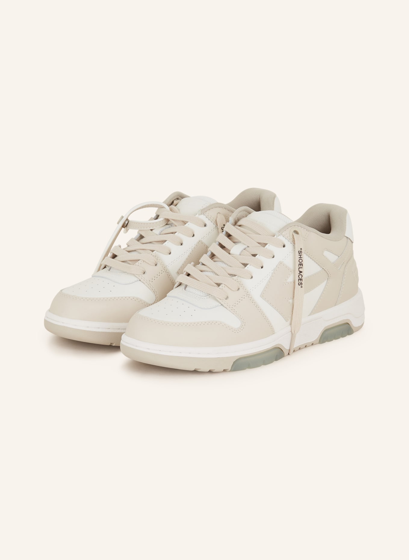 Off-White Sneakers OUT OF OFFICE in ecru/ cream