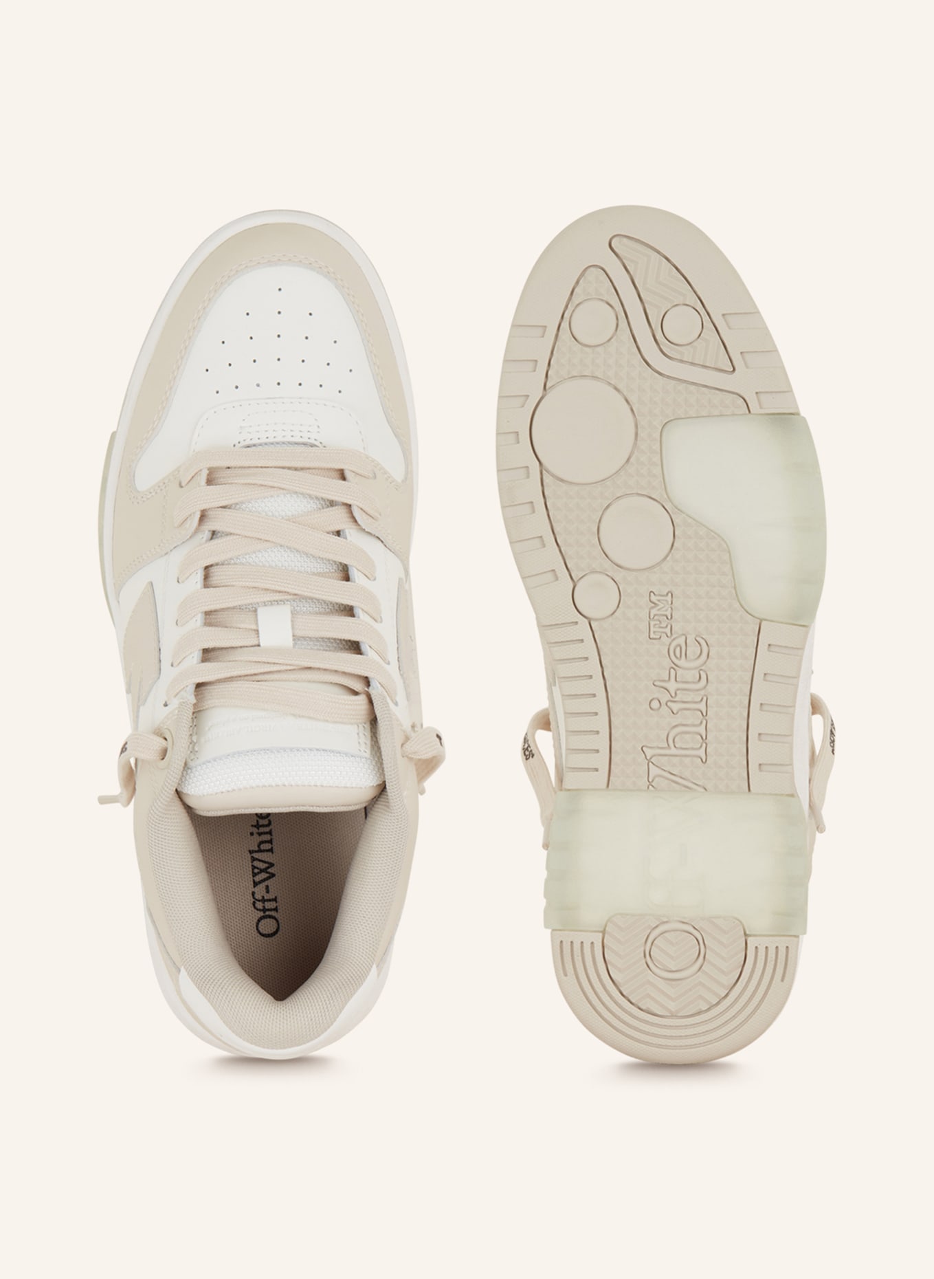 Off-White Sneakers OUT OF OFFICE, Color: ECRU/ CREAM (Image 5)