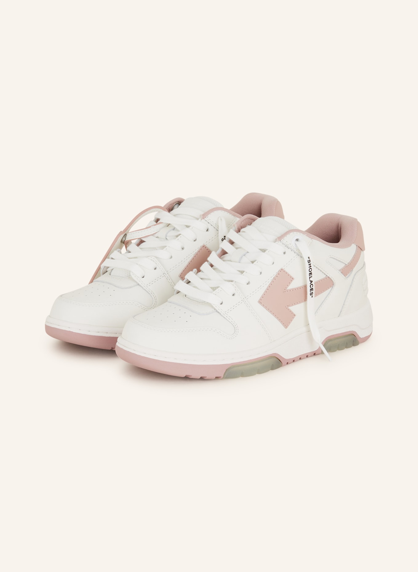 Off-White Sneakers OUT OF OFFICE, Color: WHITE/ PINK (Image 1)