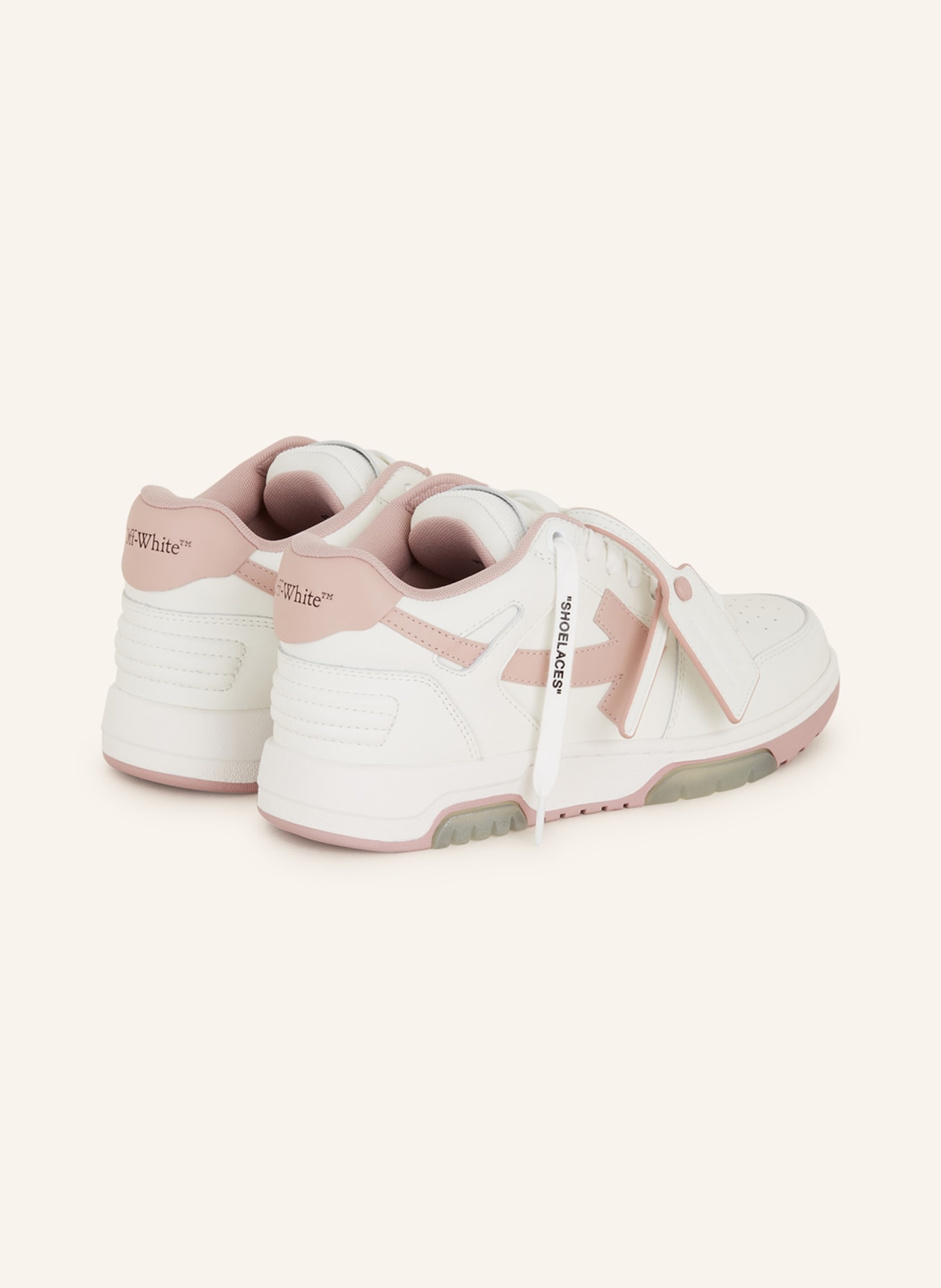Off-White Sneakers OUT OF OFFICE, Color: WHITE/ PINK (Image 2)