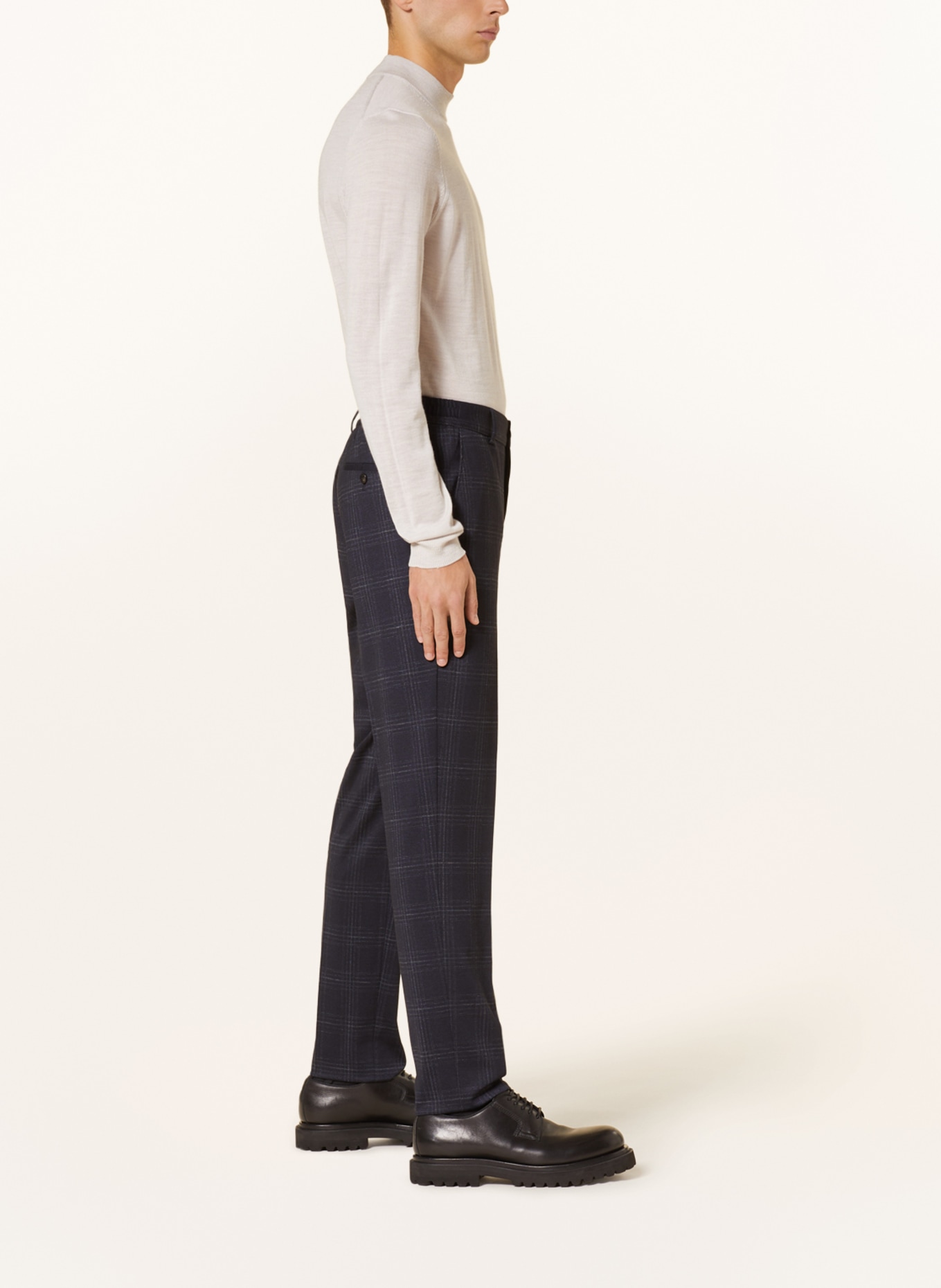 JOOP! Spodnie garniturowe BAXX slim fit z dżerseju, Kolor: 405 Dark Blue                  405 (Obrazek 5)