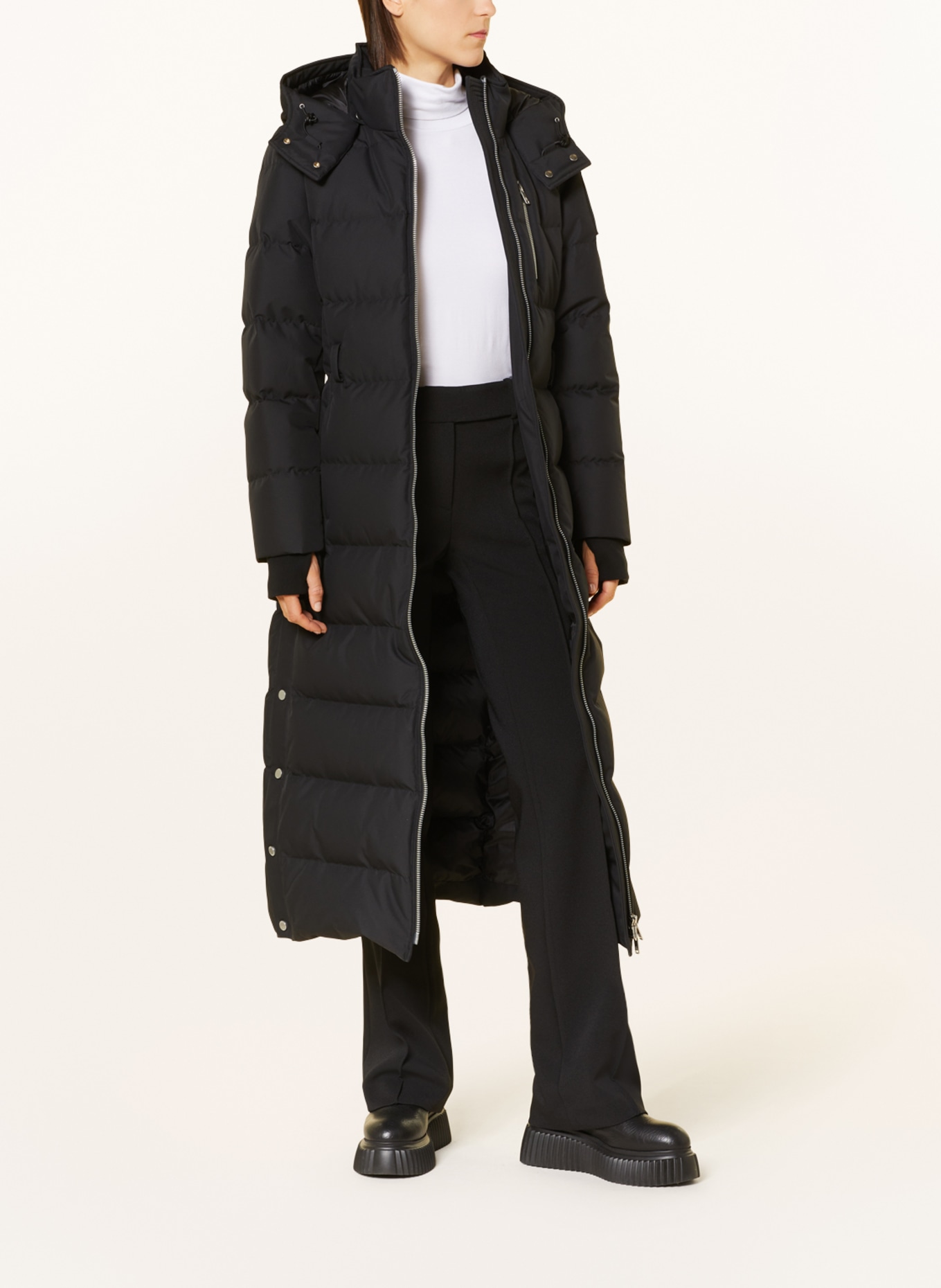 MOOSE KNUCKLES Down coat CLOUD with detachable hood, Color: BLACK (Image 2)
