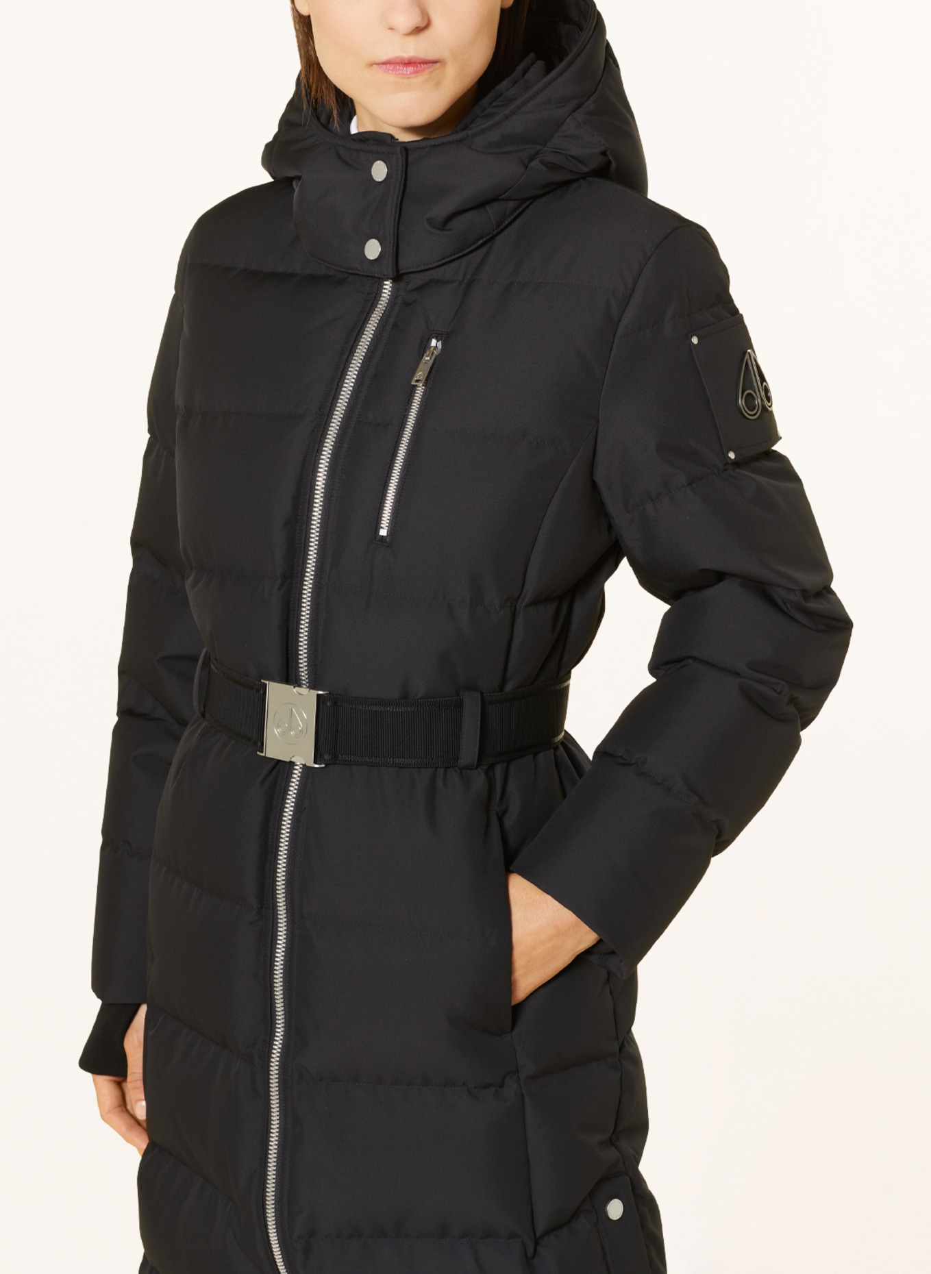 MOOSE KNUCKLES Down coat CLOUD with detachable hood, Color: BLACK (Image 5)