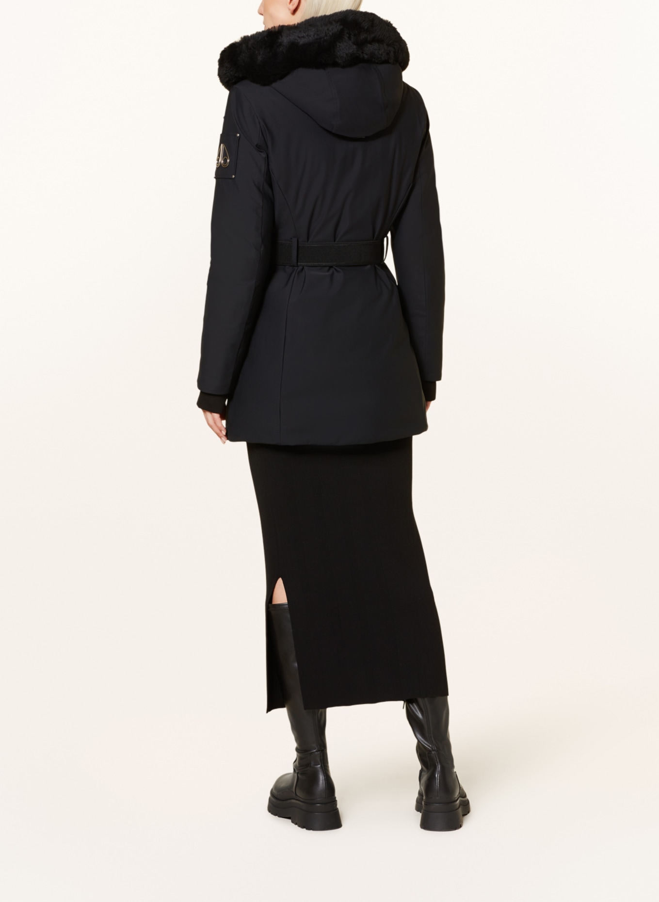 MOOSE KNUCKLES Down jacket ALPHARETTA with detachable hood, Color: BLACK (Image 3)