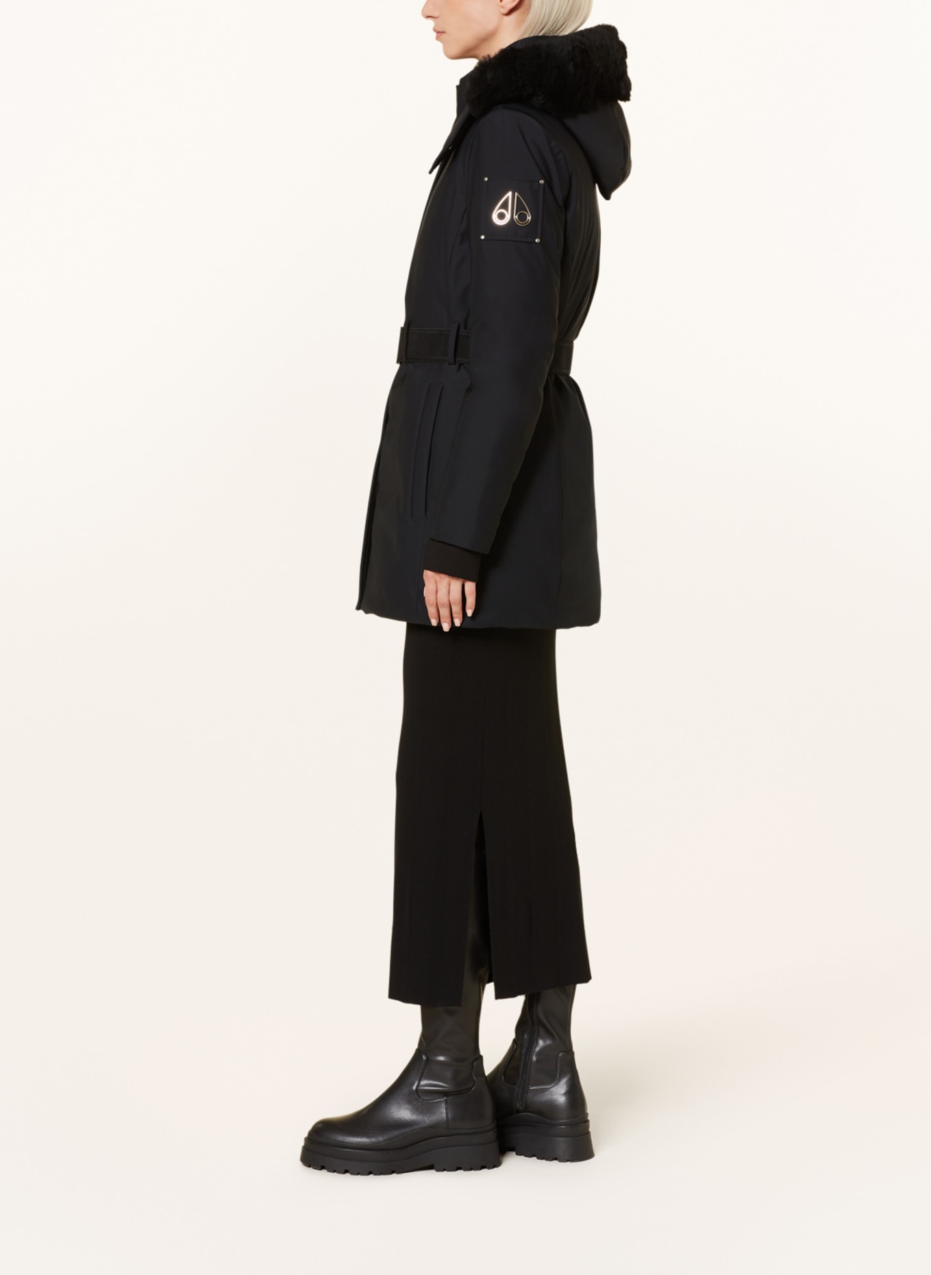 MOOSE KNUCKLES Down jacket ALPHARETTA with detachable hood, Color: BLACK (Image 4)