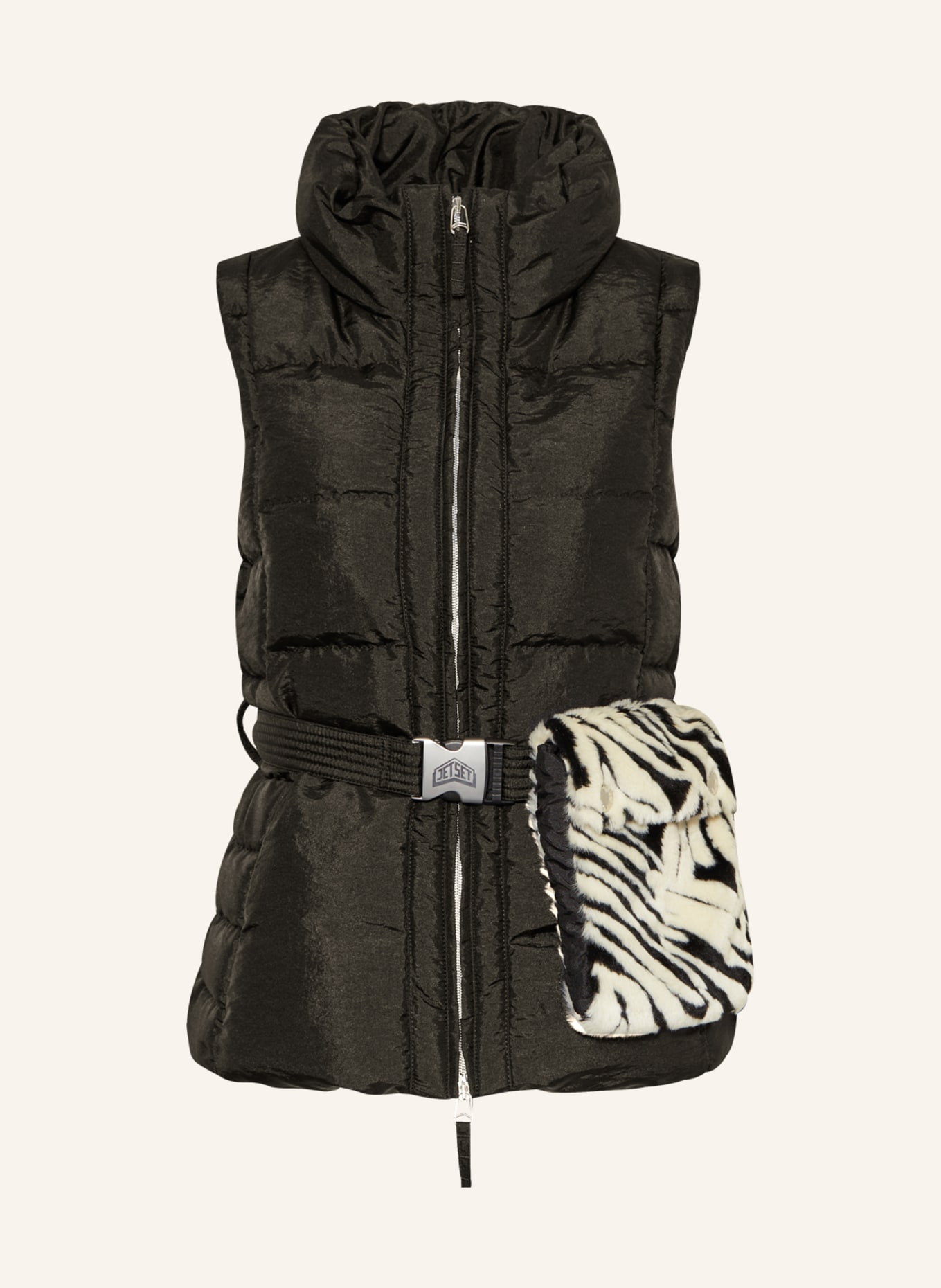 JET SET Quilted vest GARDENA, Color: BLACK (Image 1)