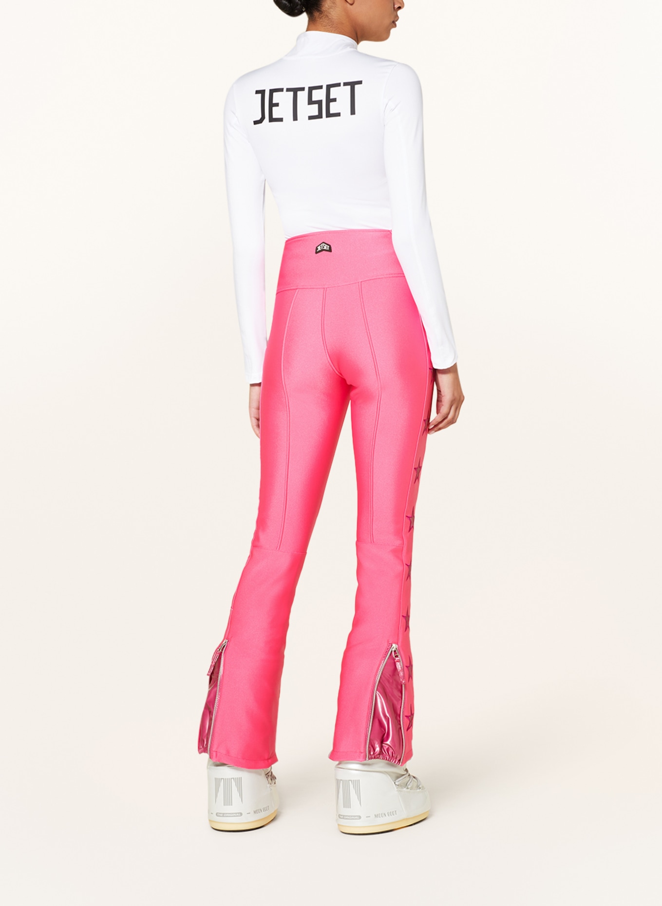 JET SET Softshell ski pants TIBY, Color: PINK/ PURPLE (Image 3)