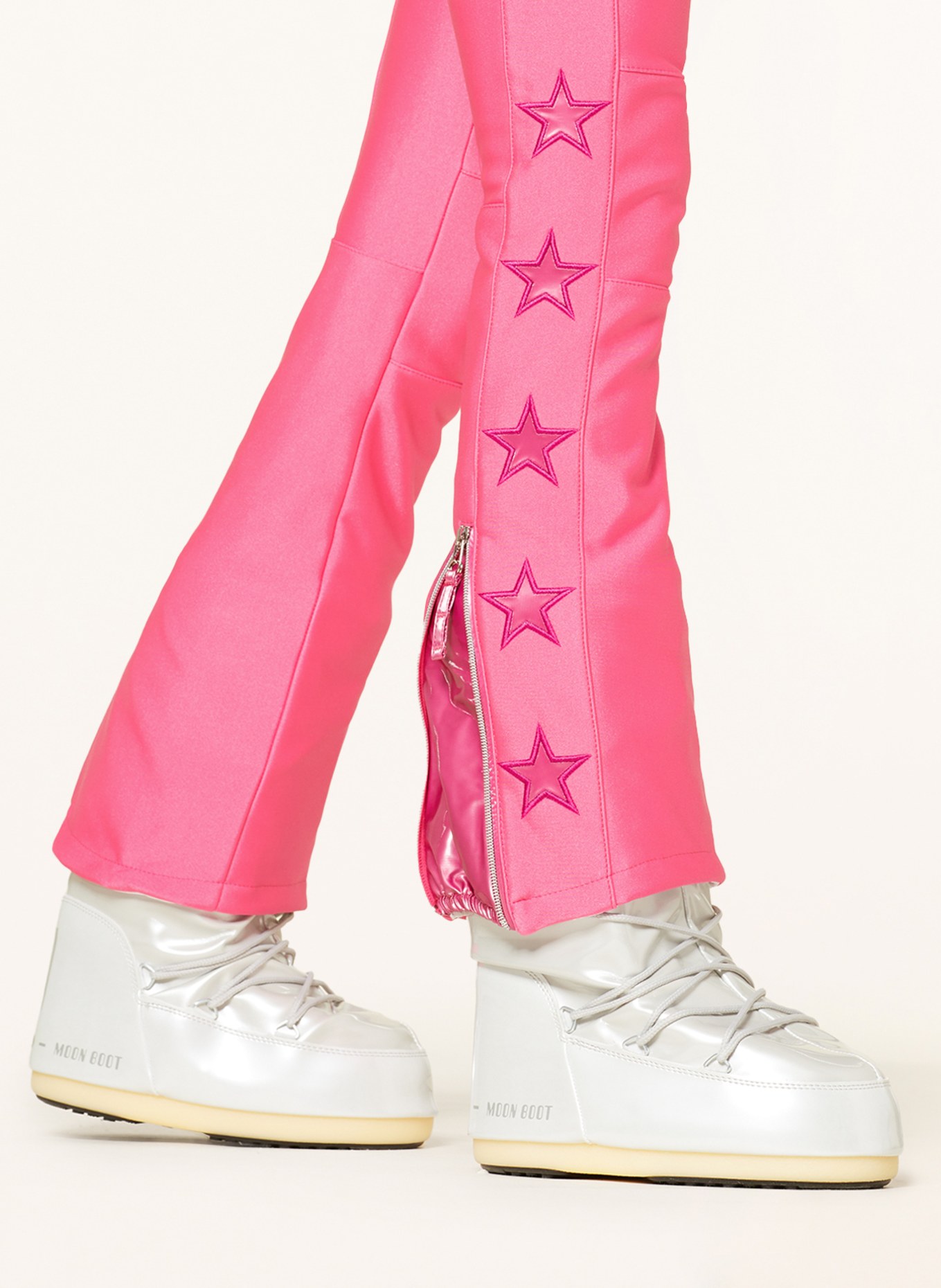 JET SET Softshell ski pants TIBY, Color: PINK/ PURPLE (Image 6)