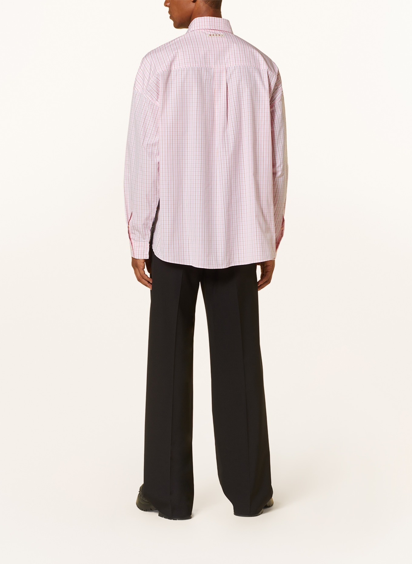 MARNI Shirt comfort fit, Color: WHITE/ DARK BLUE/ PINK (Image 3)