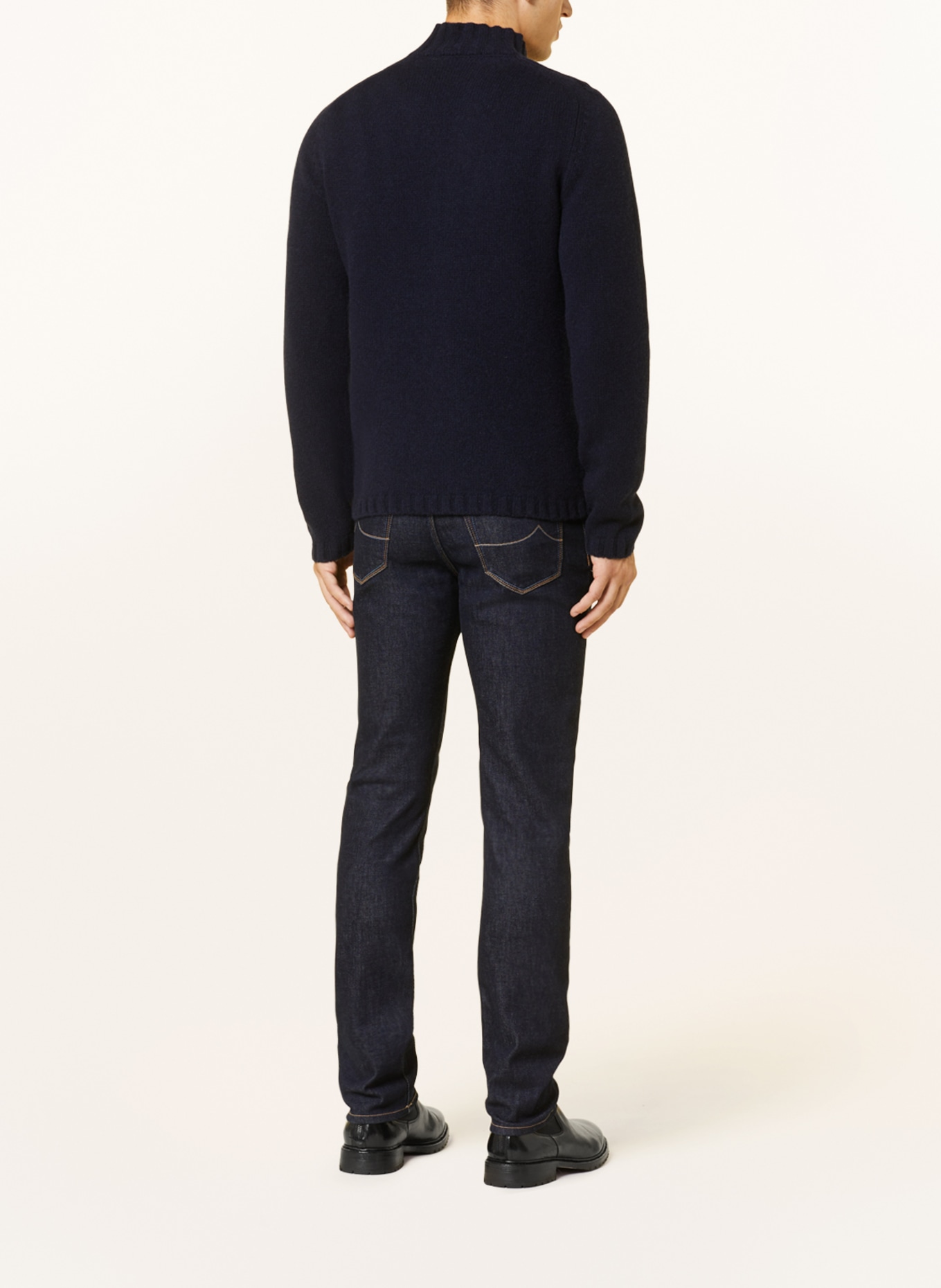 DANIELE FIESOLI Cashmere sweater, Color: DARK BLUE (Image 3)