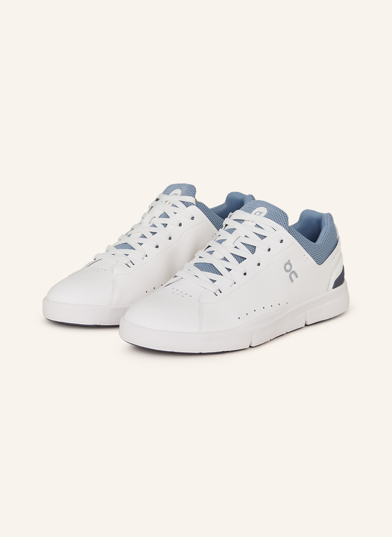 On Sneakers THE ROGER ADVANTAGE, Color: WHITE/ BLUE GRAY (Image 1)