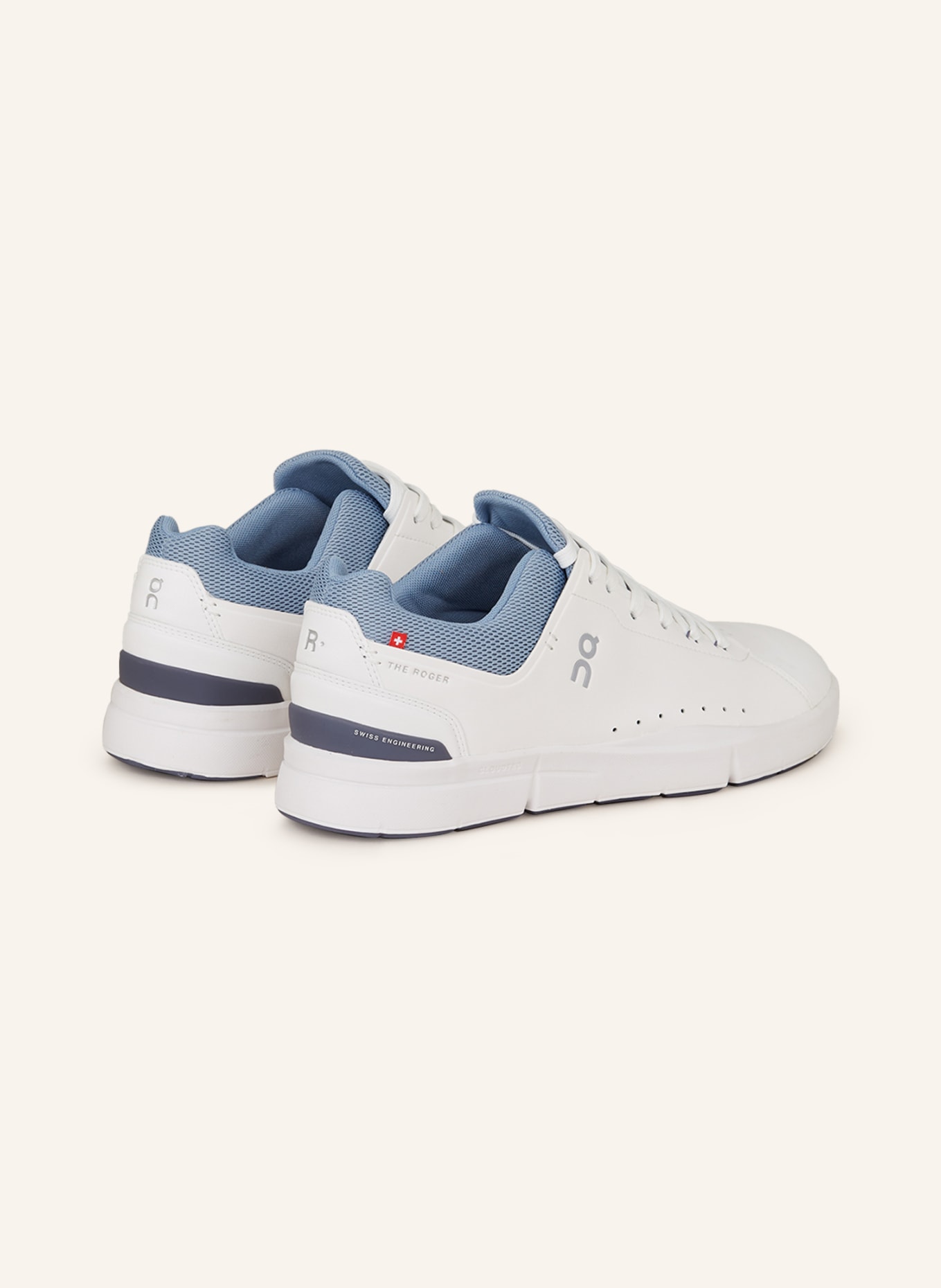 On Sneakers THE ROGER ADVANTAGE, Color: WHITE/ BLUE GRAY (Image 2)