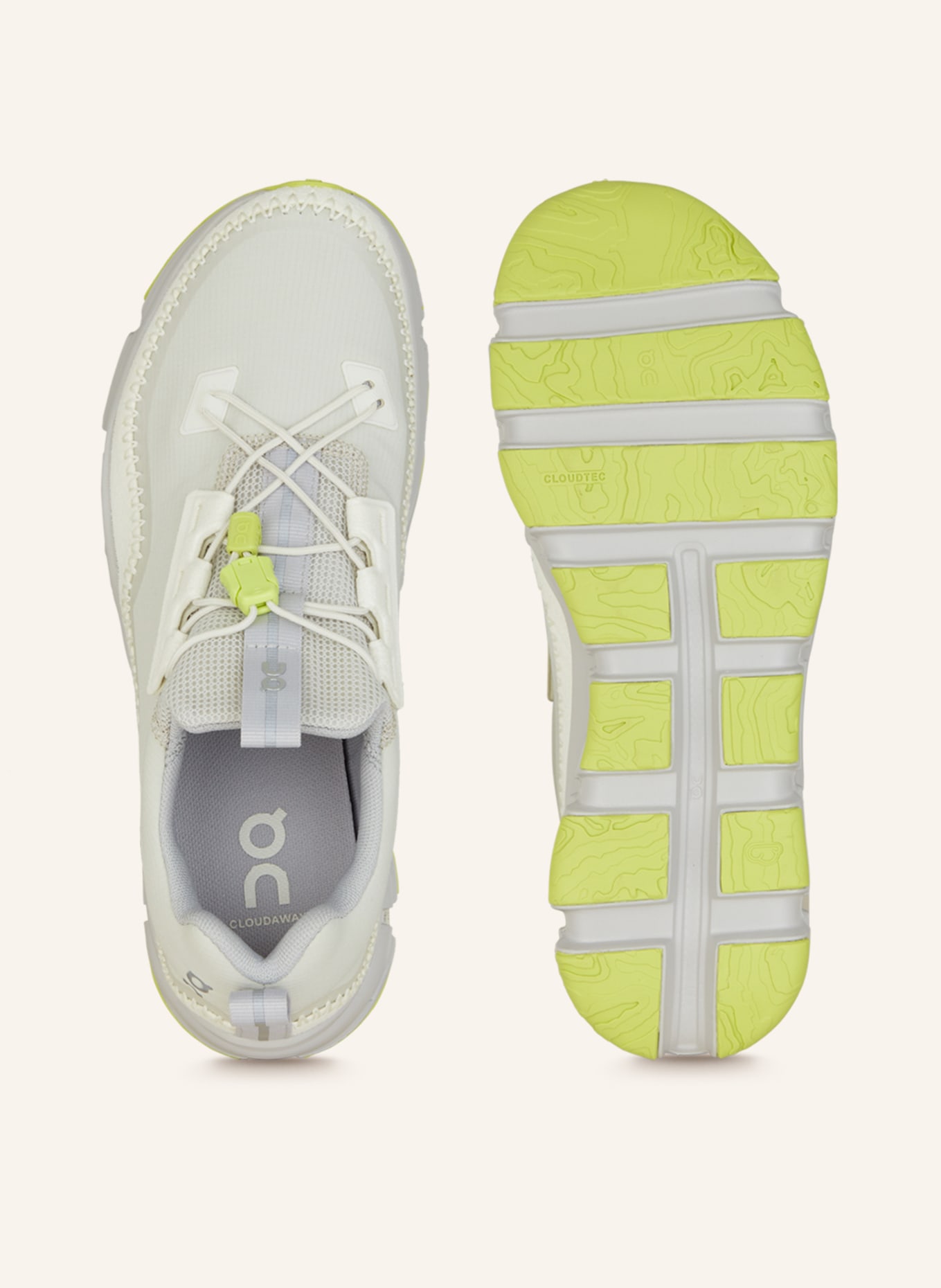 On Sneakers CLOUDAWAY, Color: LIGHT GREEN/ LIGHT GRAY/ WHITE (Image 5)