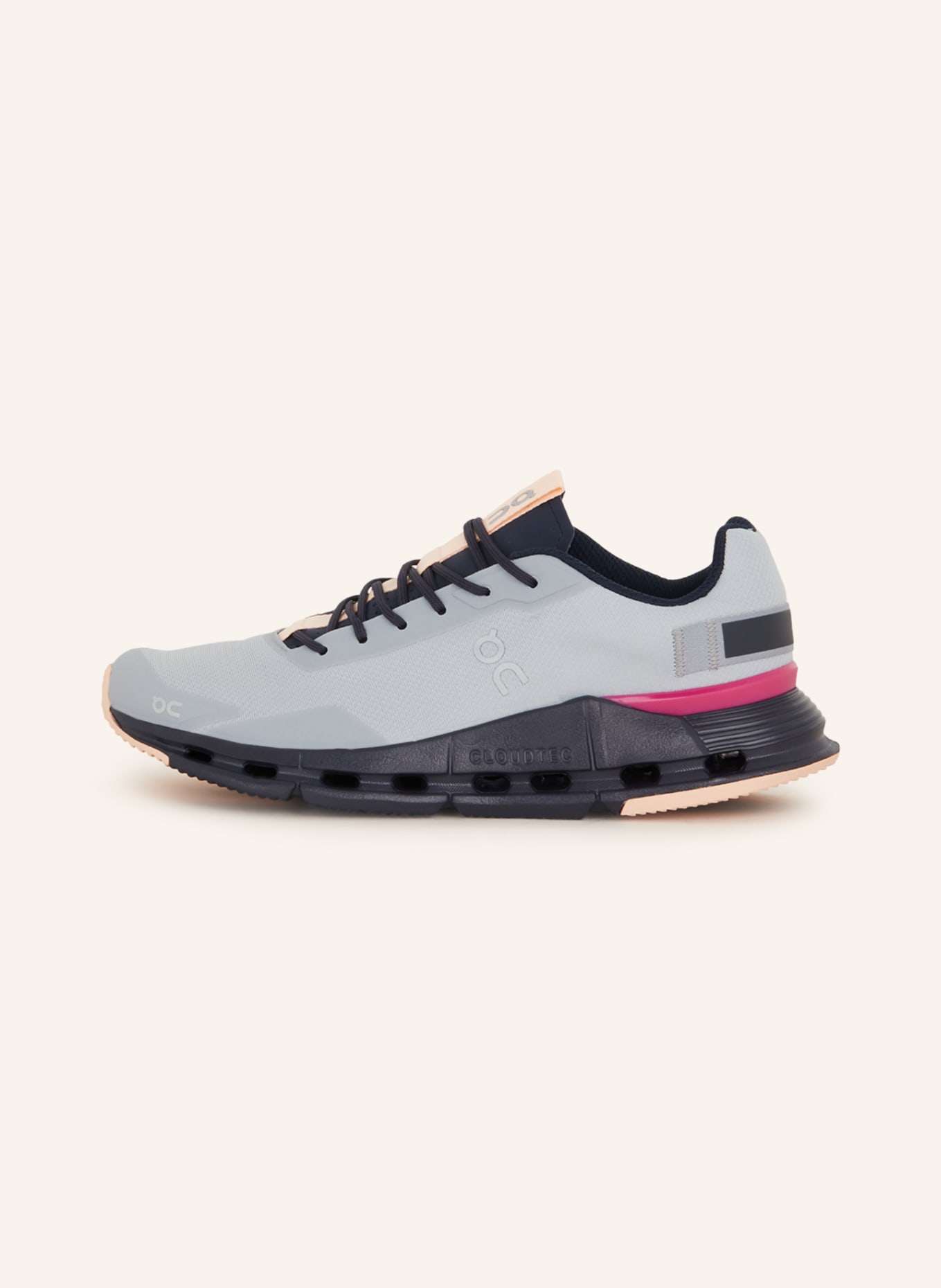 On Sneakers CLOUDNOVA FORM, Color: LIGHT BLUE/ NEON PINK (Image 4)