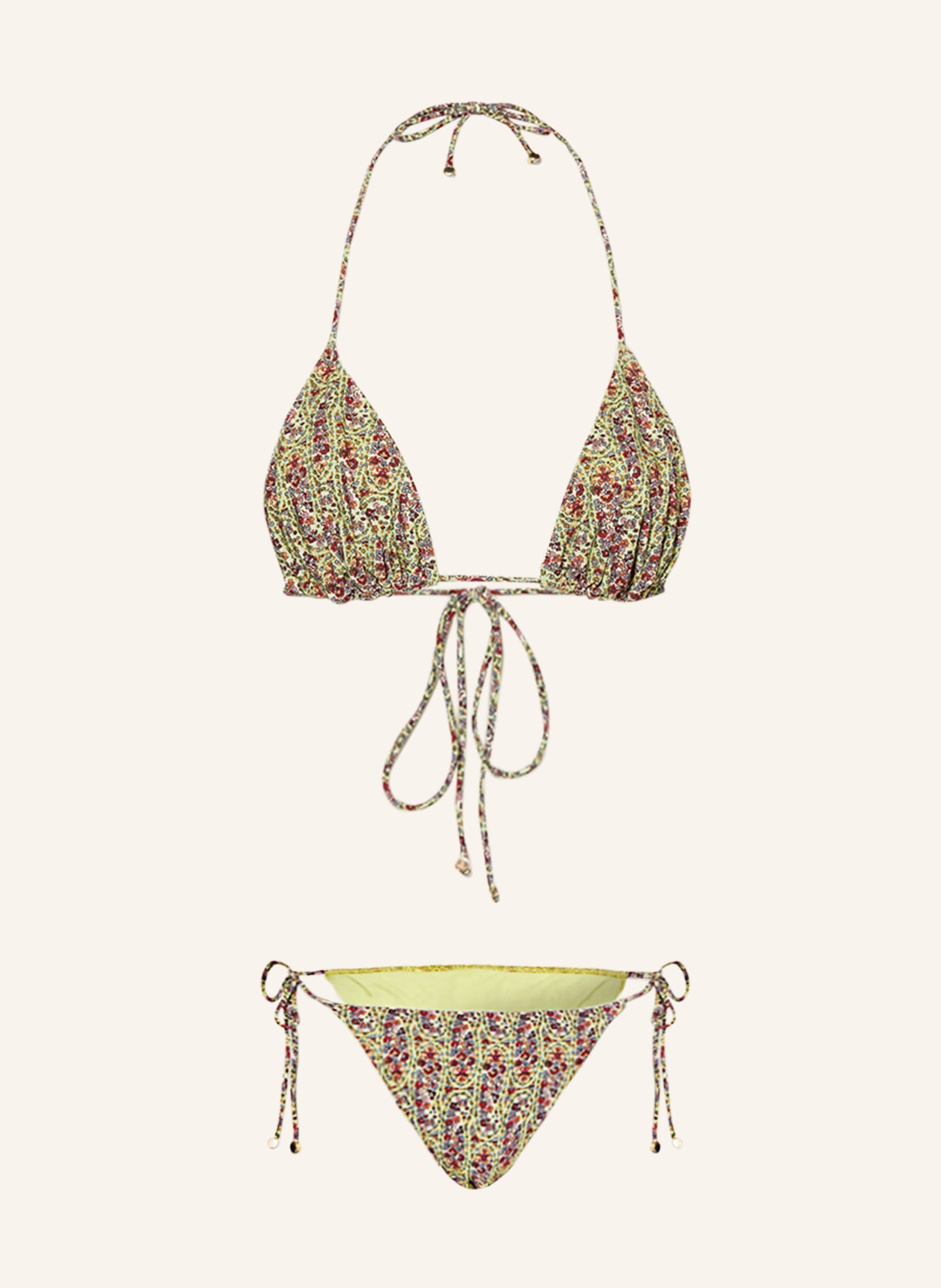 ETRO Triangel-Bikini, Farbe: MINT/ DUNKELROT/ HELLLILA (Bild 1)