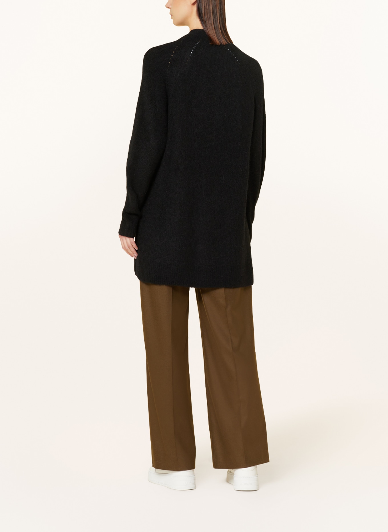 MOS MOSH Knit cardigan THORA with alpaca, Color: BLACK (Image 3)